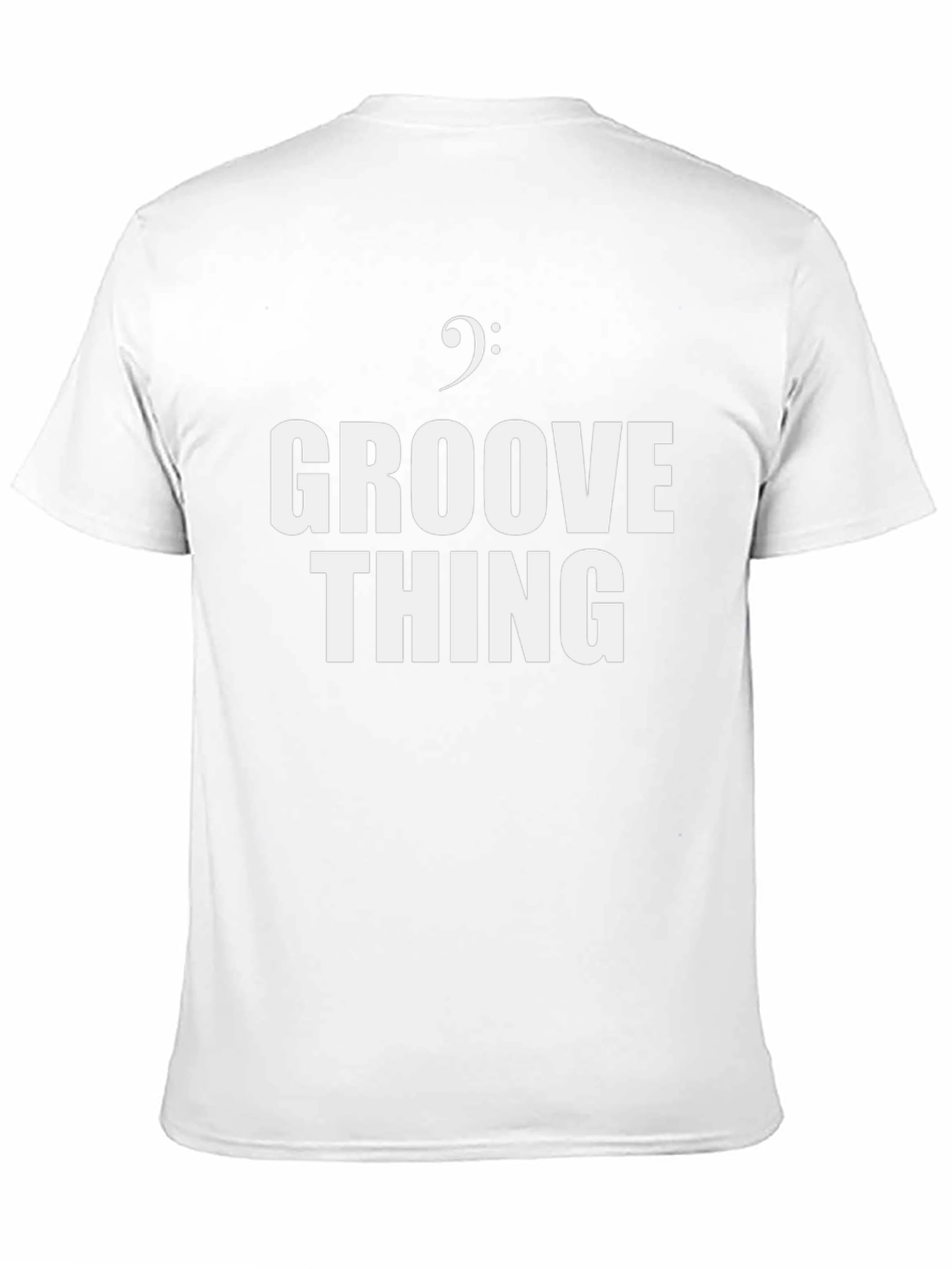 Groove Thing Black T-Shirt - Bass Clef Music Tee