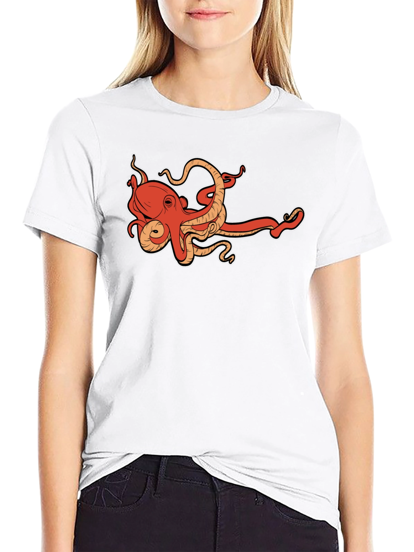 Octopus Graphic Tee - Cool Sea Creature Design
