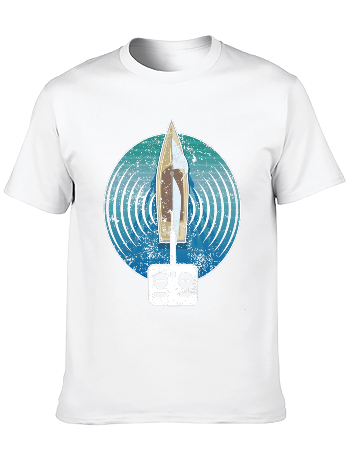 RC Sailboat T-Shirt: Nautical Remote Control Design