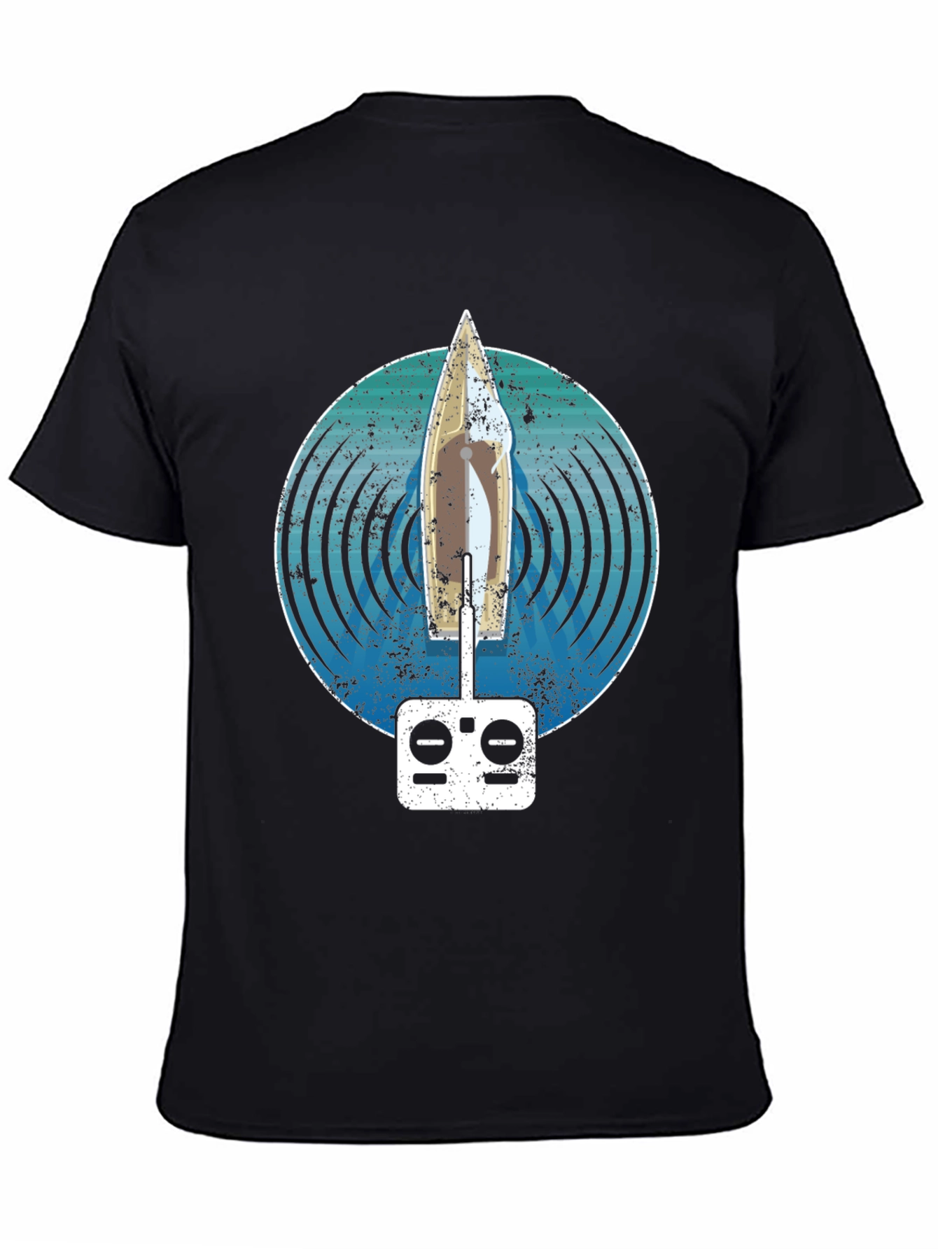 RC Sailboat T-Shirt: Nautical Remote Control Design