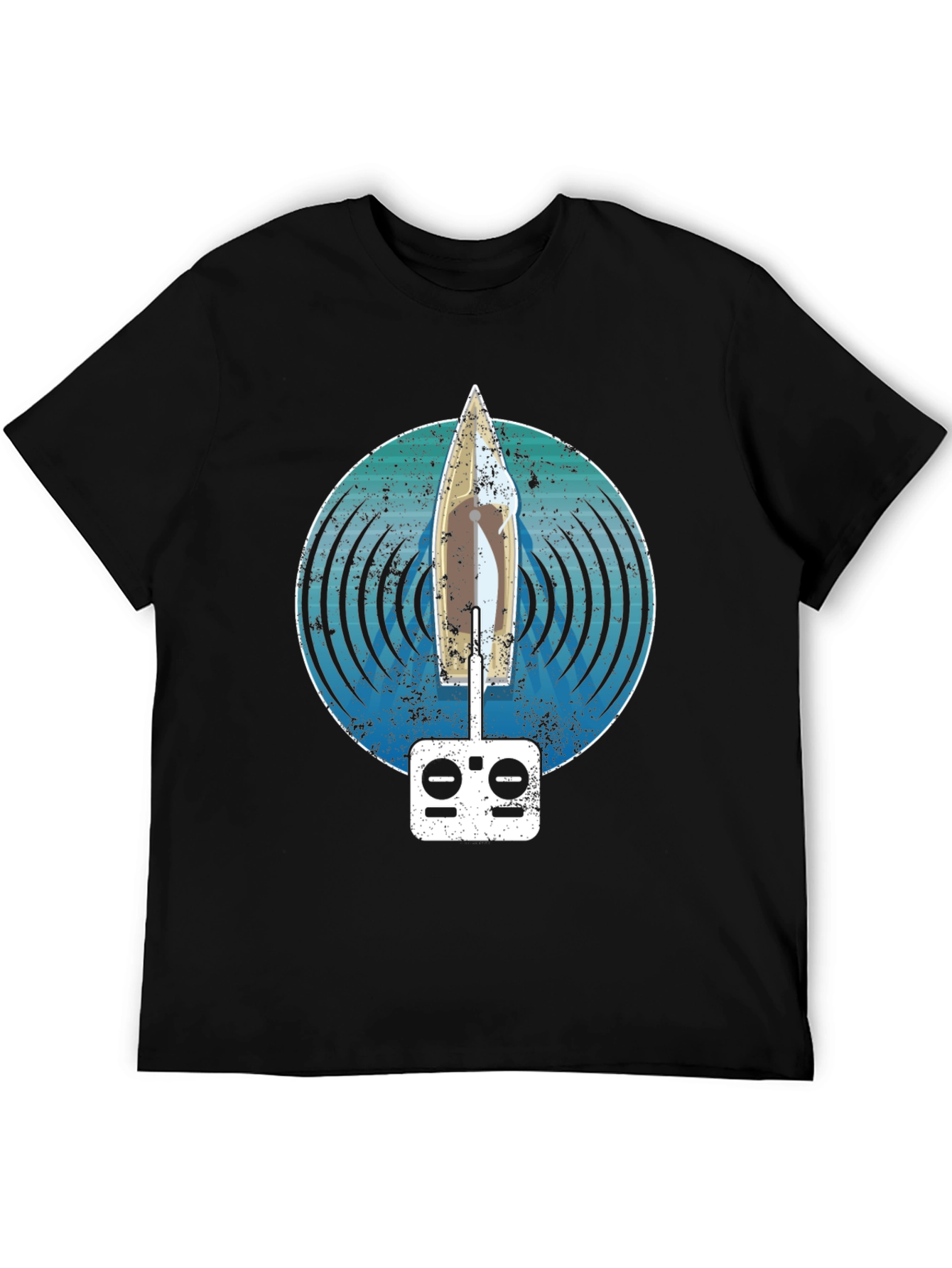 RC Sailboat T-Shirt: Nautical Remote Control Design