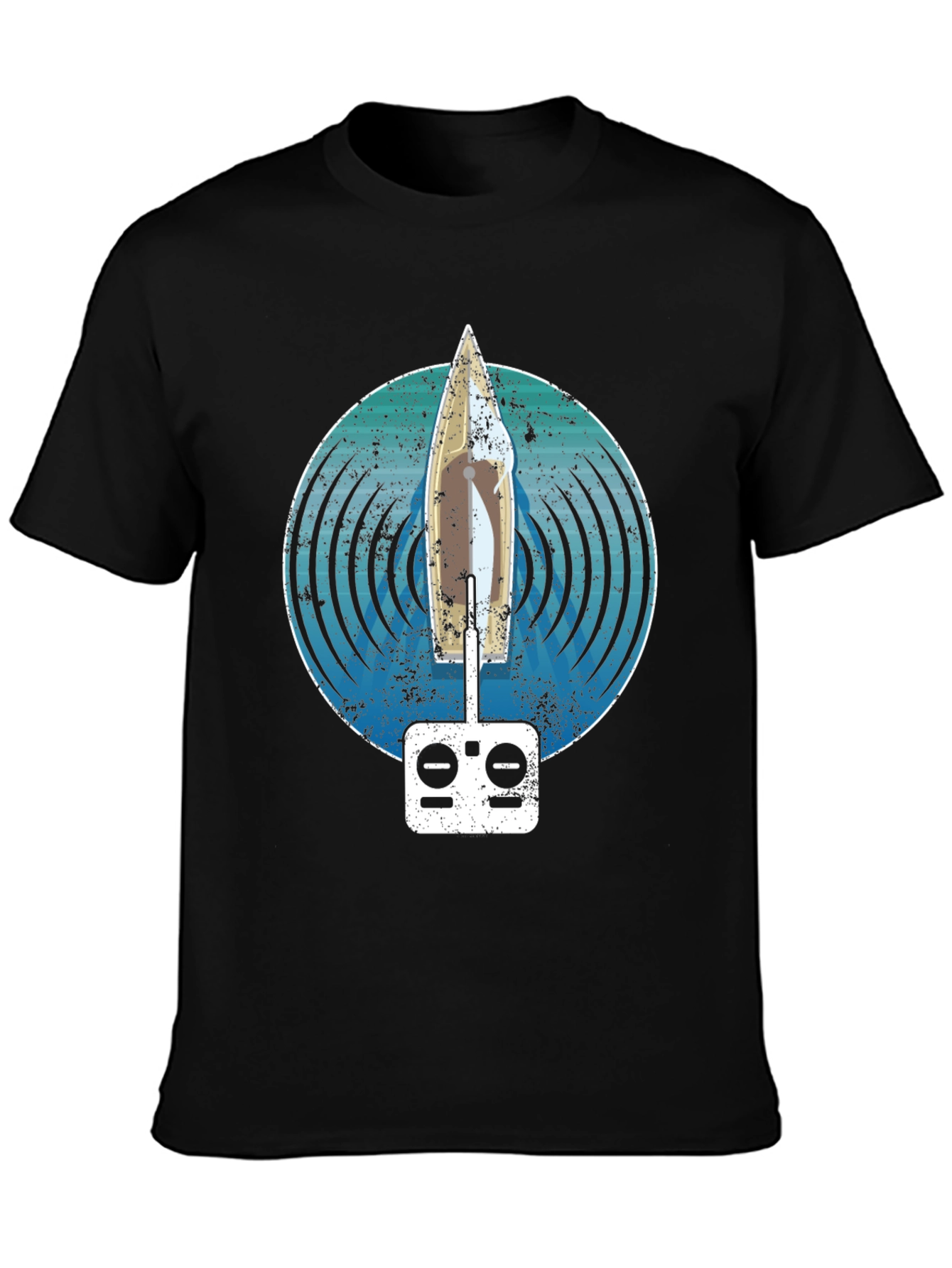 RC Sailboat T-Shirt: Nautical Remote Control Design