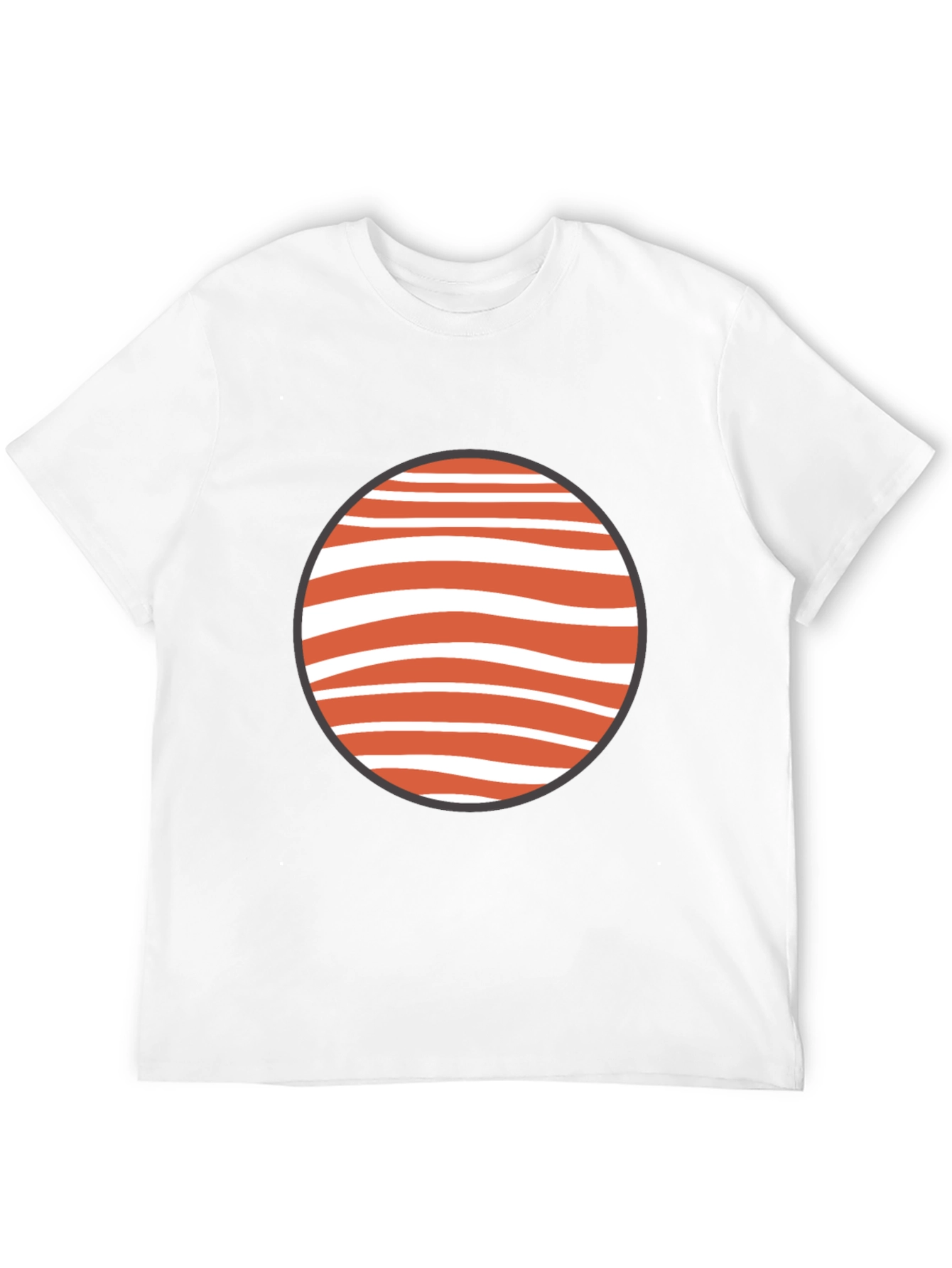 Unique Graphic Tee - Black Cotton Blend