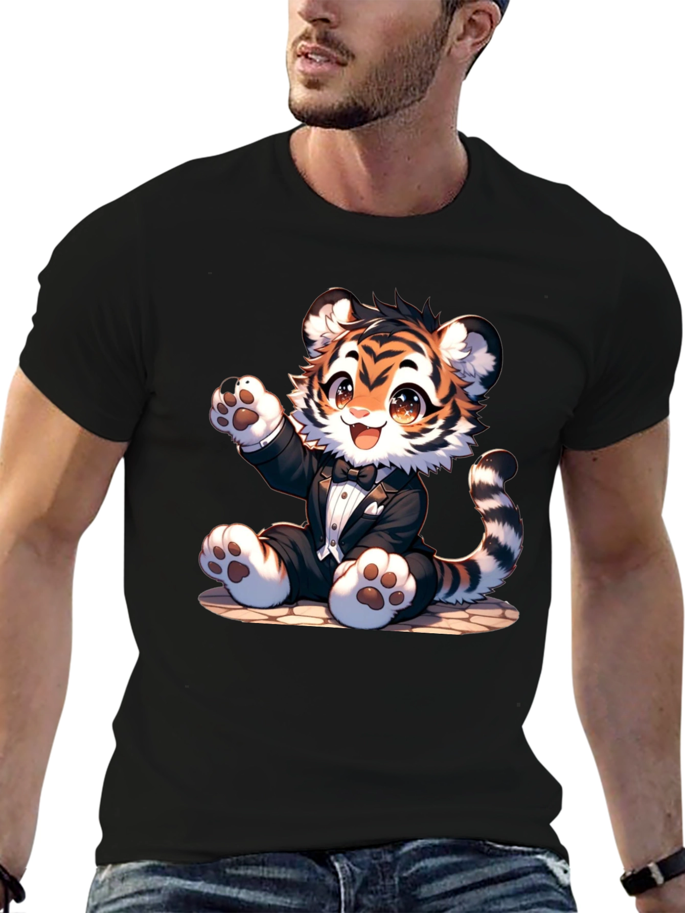 Cute Tuxedo Tiger T-Shirt