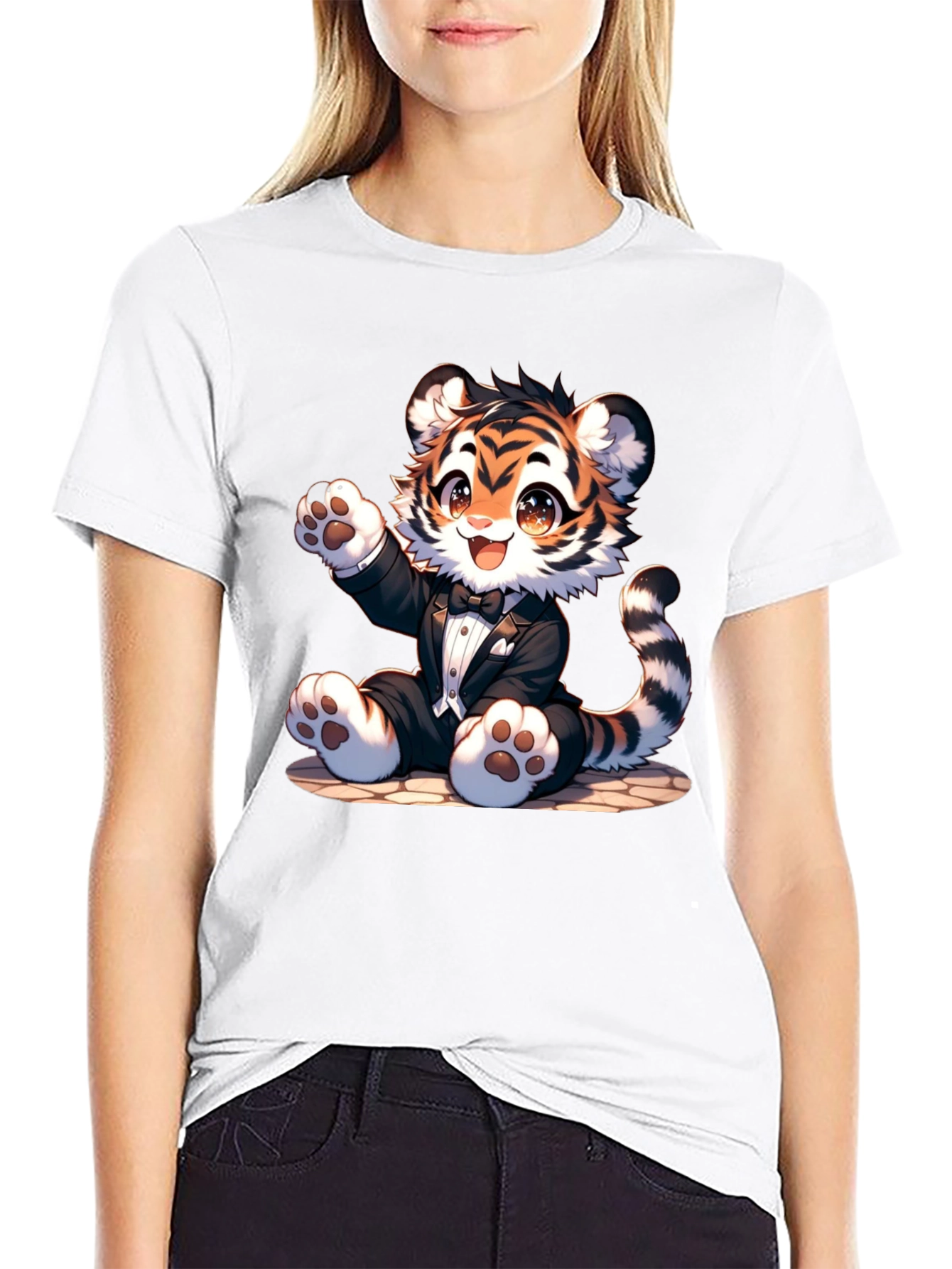 Cute Tuxedo Tiger T-Shirt