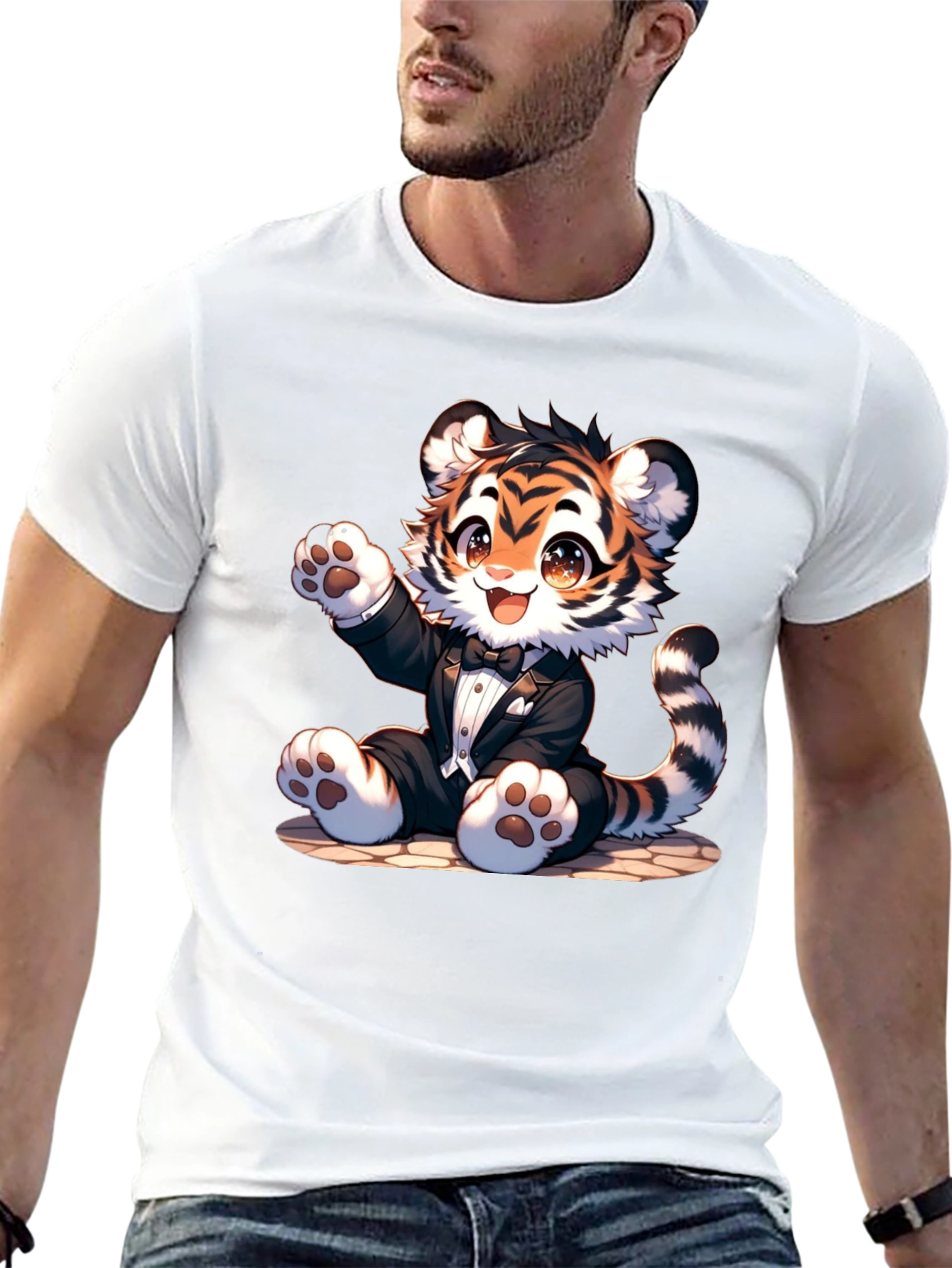 Cute Tuxedo Tiger T-Shirt