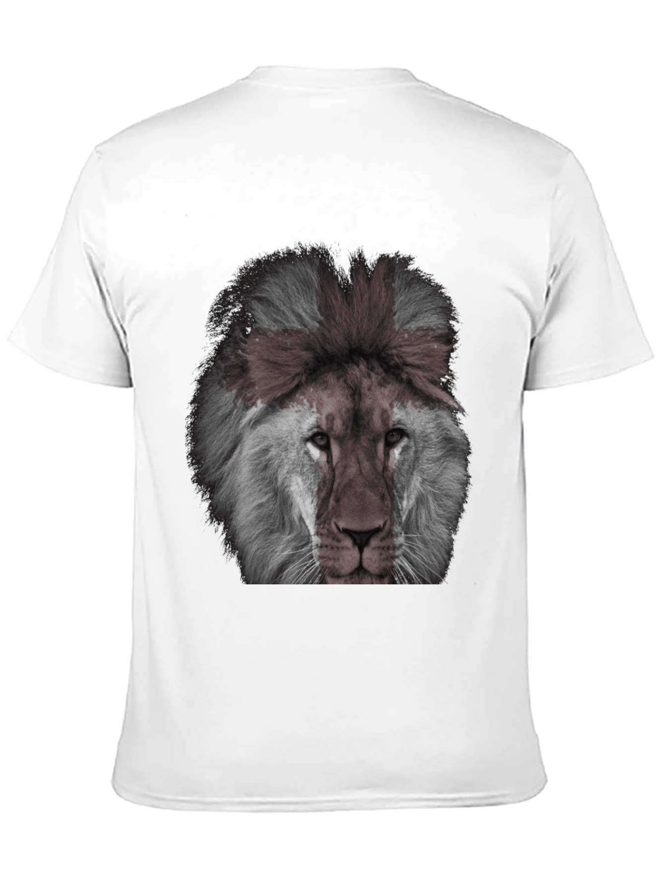 Lion Graphic Print Mens Black T-Shirt