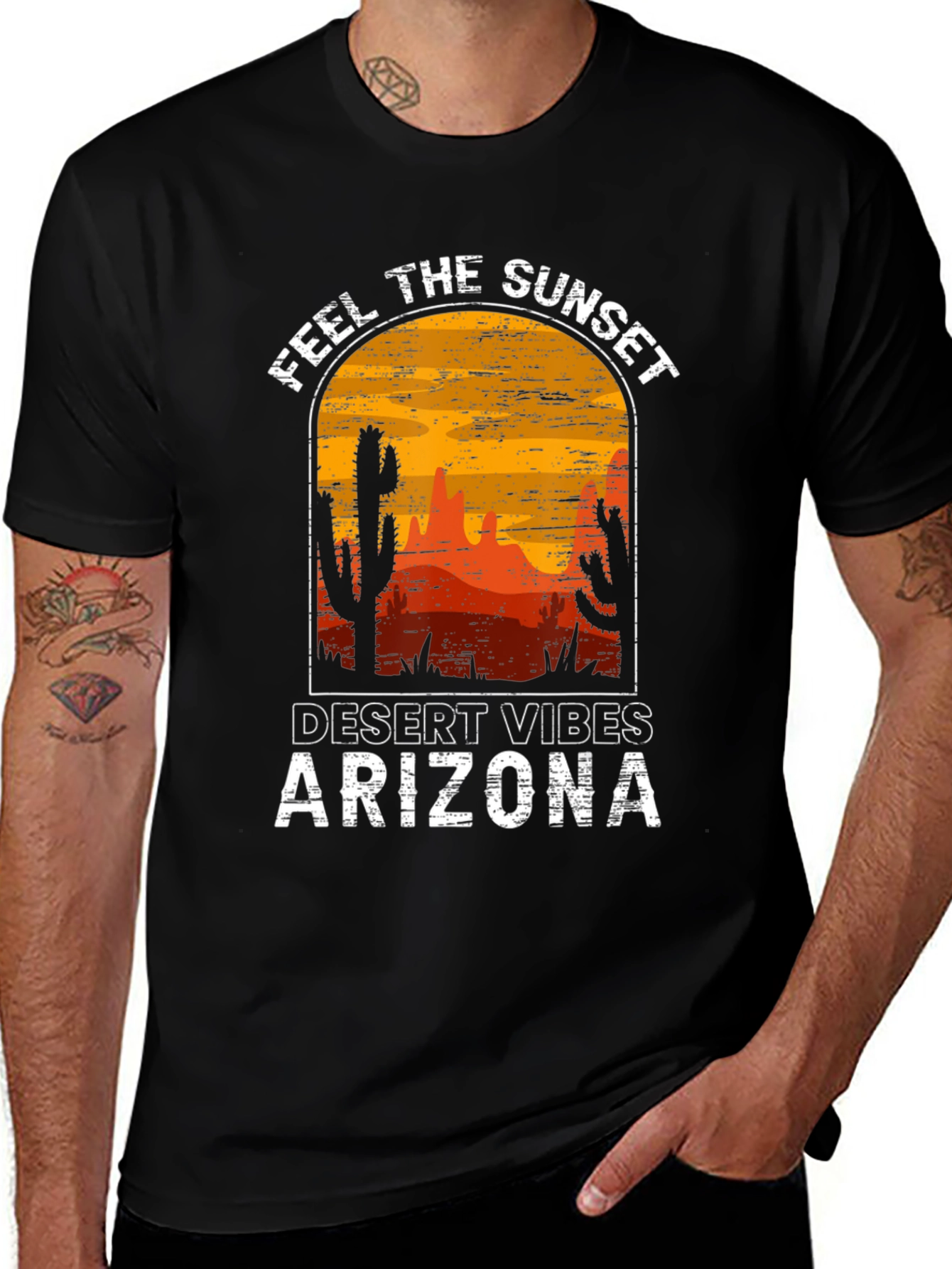Sunset Desert Vibes Arizona Graphic Tee