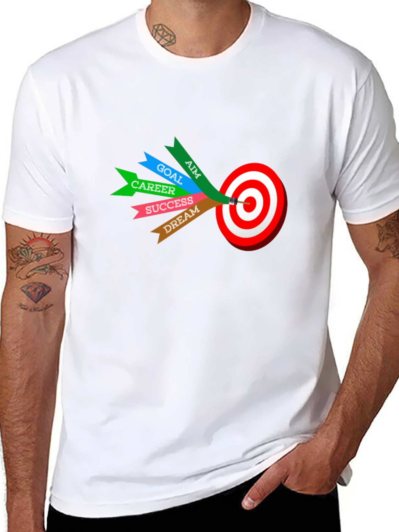 Motivational T-Shirt - Aim Goal Career Success