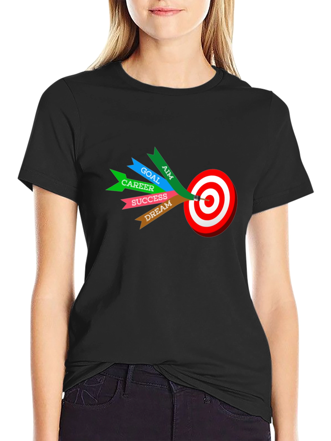 Motivational T-Shirt - Aim Goal Career Success