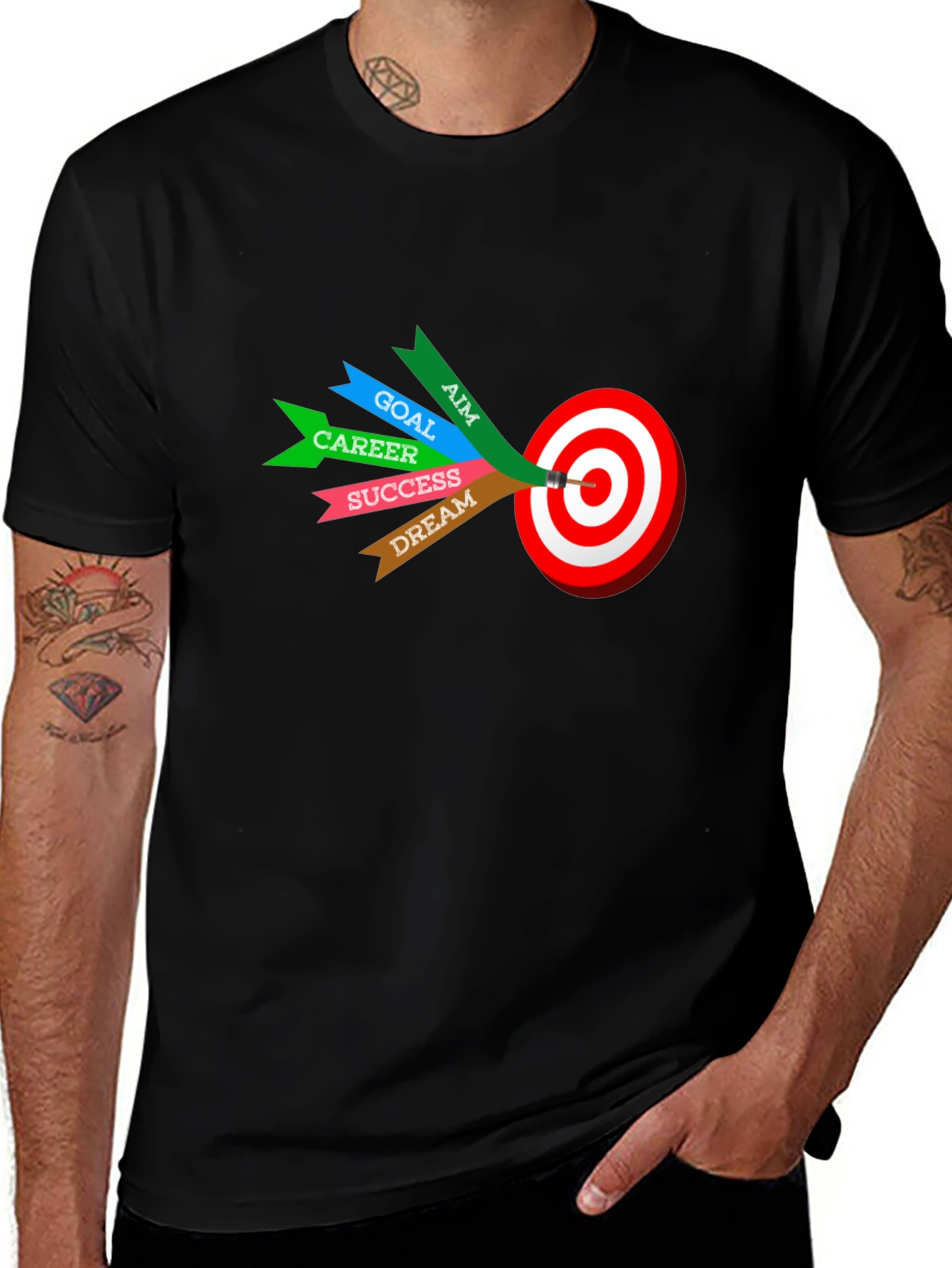 Motivational T-Shirt - Aim Goal Career Success