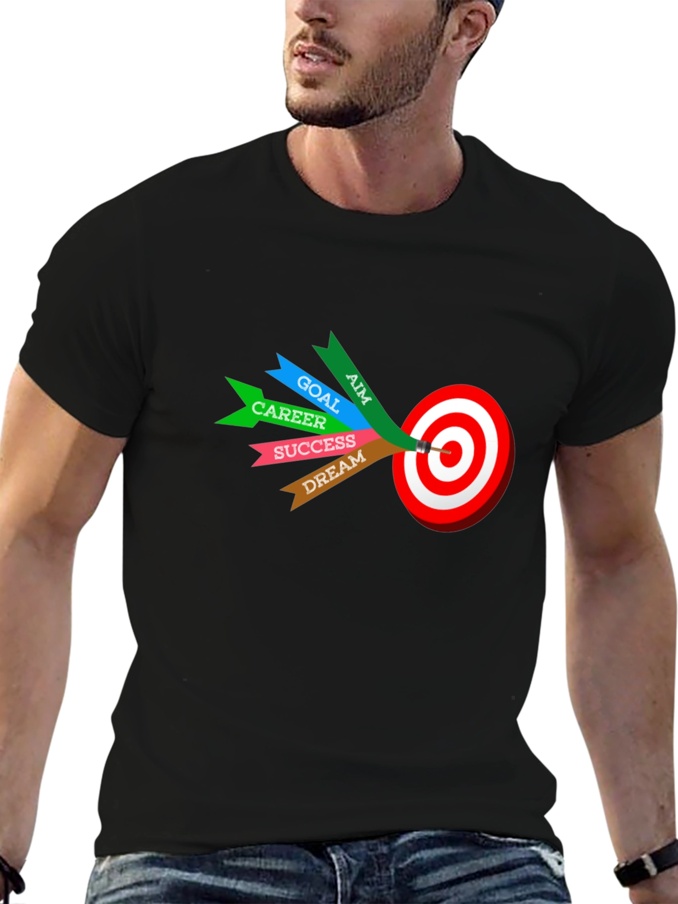 Motivational T-Shirt - Aim Goal Career Success