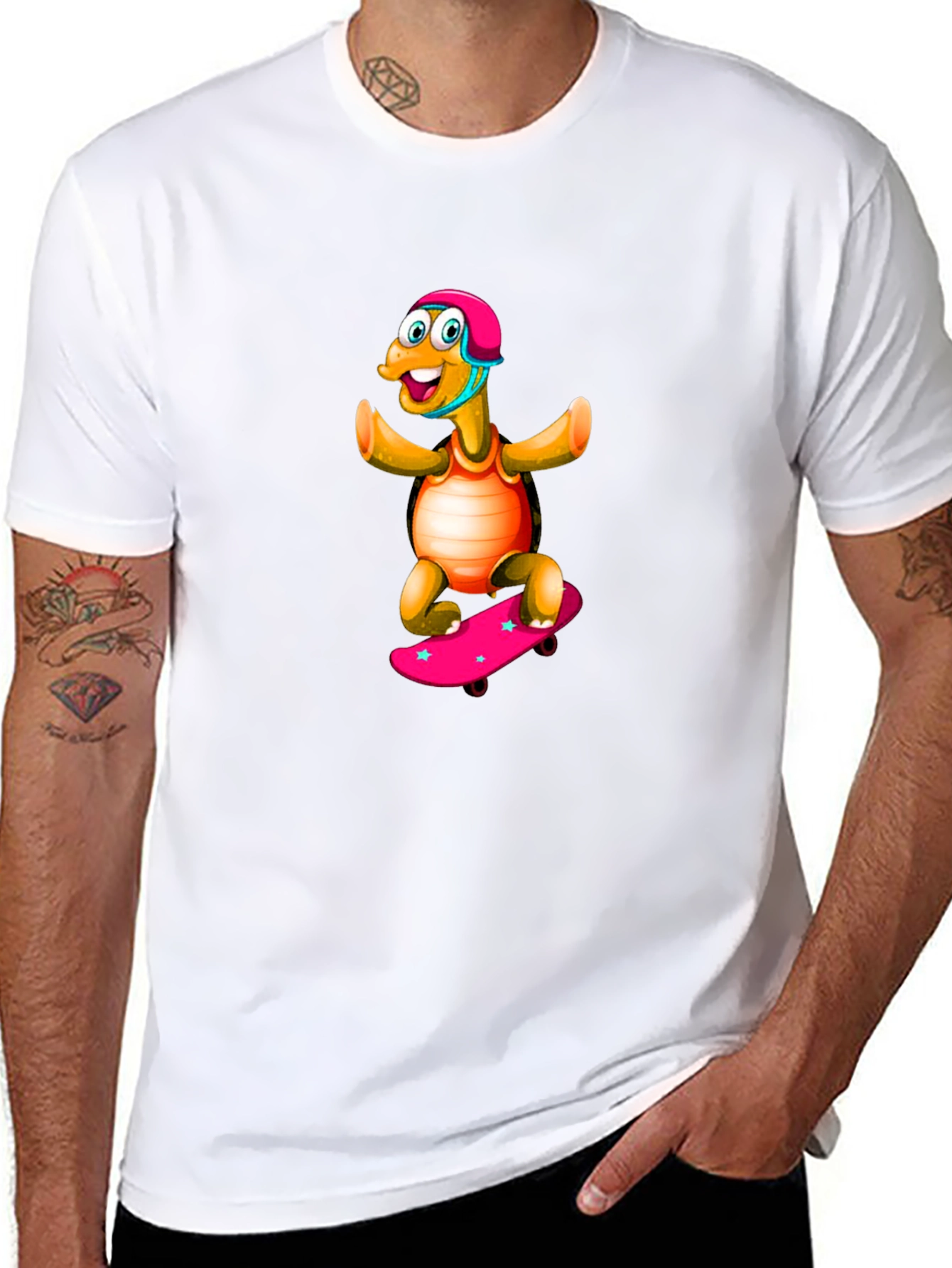 Turtle Skateboarder Graphic Tee