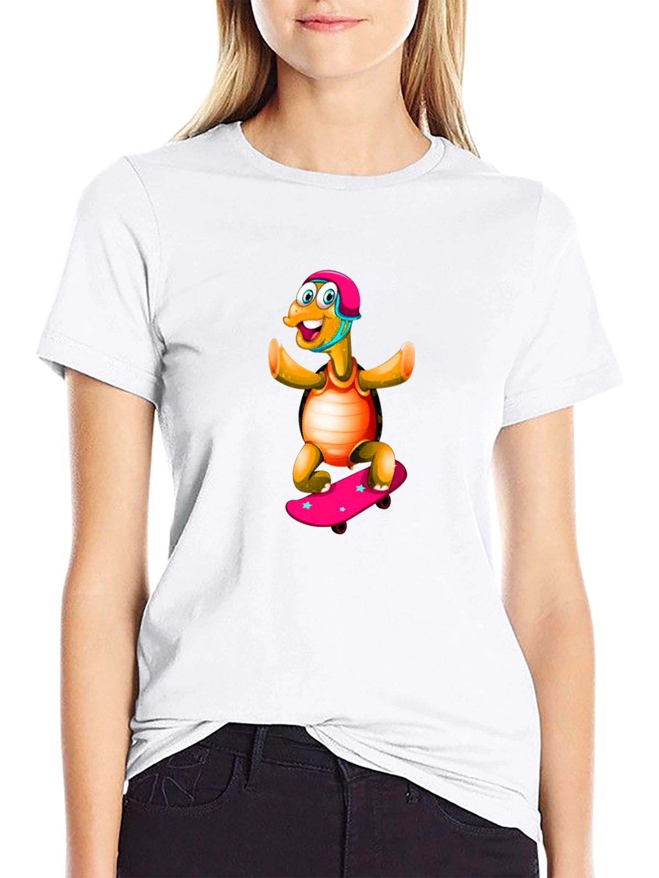 Turtle Skateboarder Graphic Tee