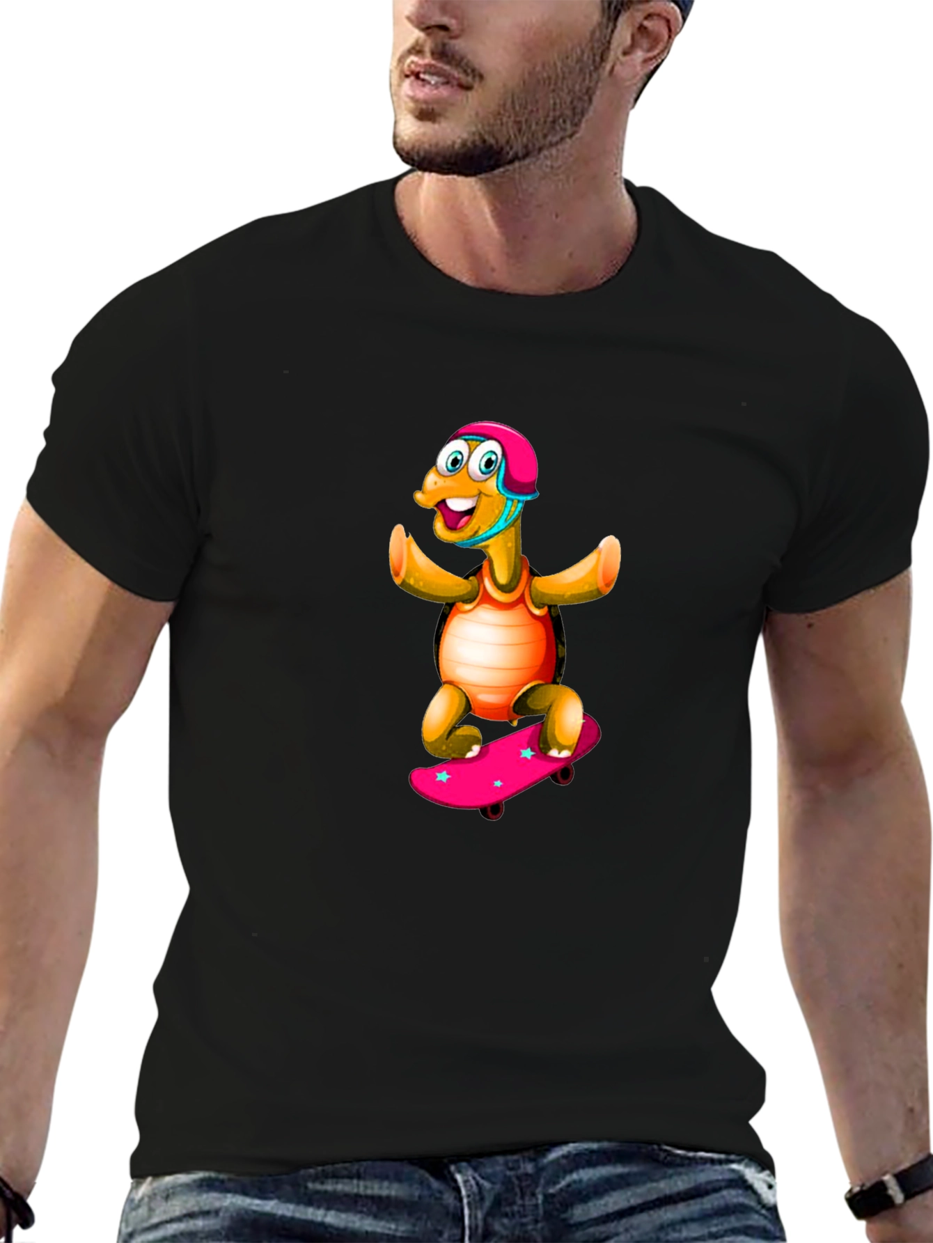 Turtle Skateboarder Graphic Tee