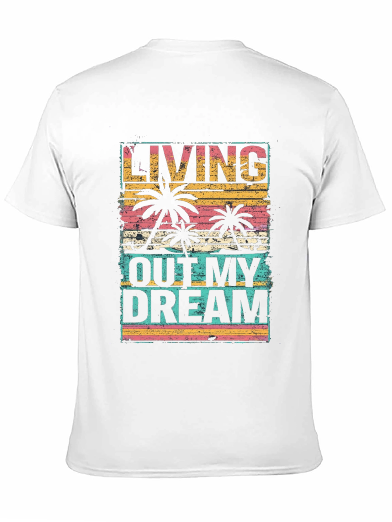 Living Out My Dream Palm Tree Graphic Tee