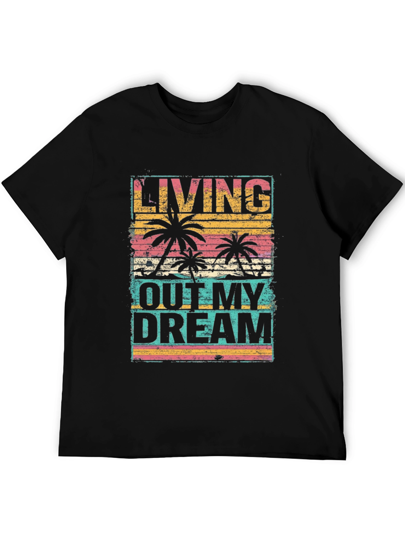 Living Out My Dream Palm Tree Graphic Tee
