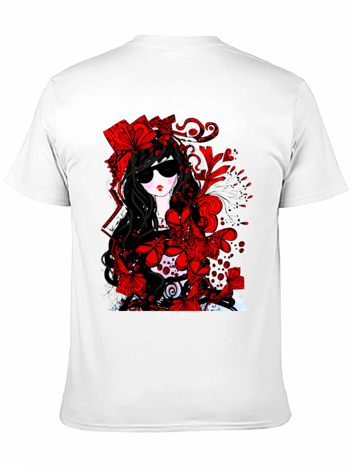Gothic Floral T-Shirt - Dark & Stylish