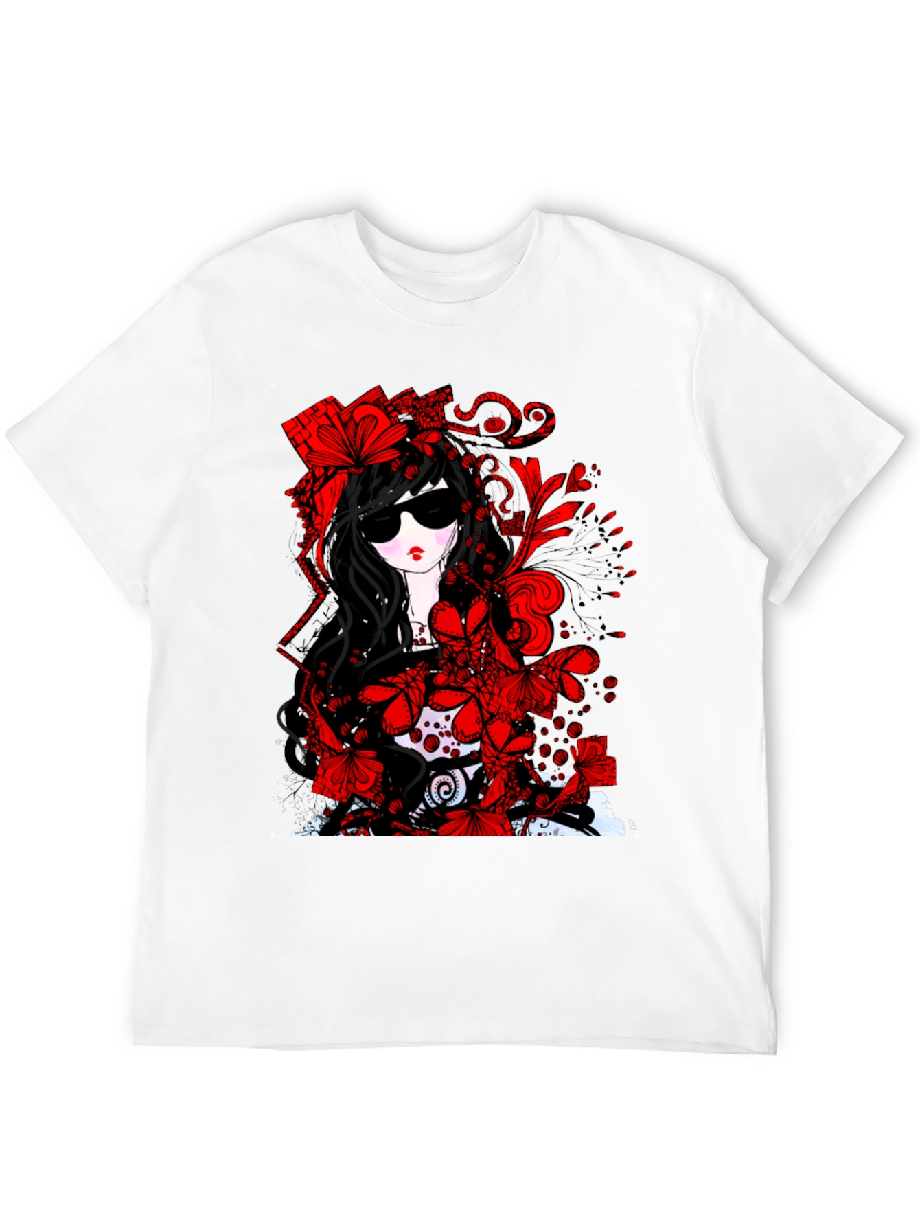Gothic Floral T-Shirt - Dark & Stylish