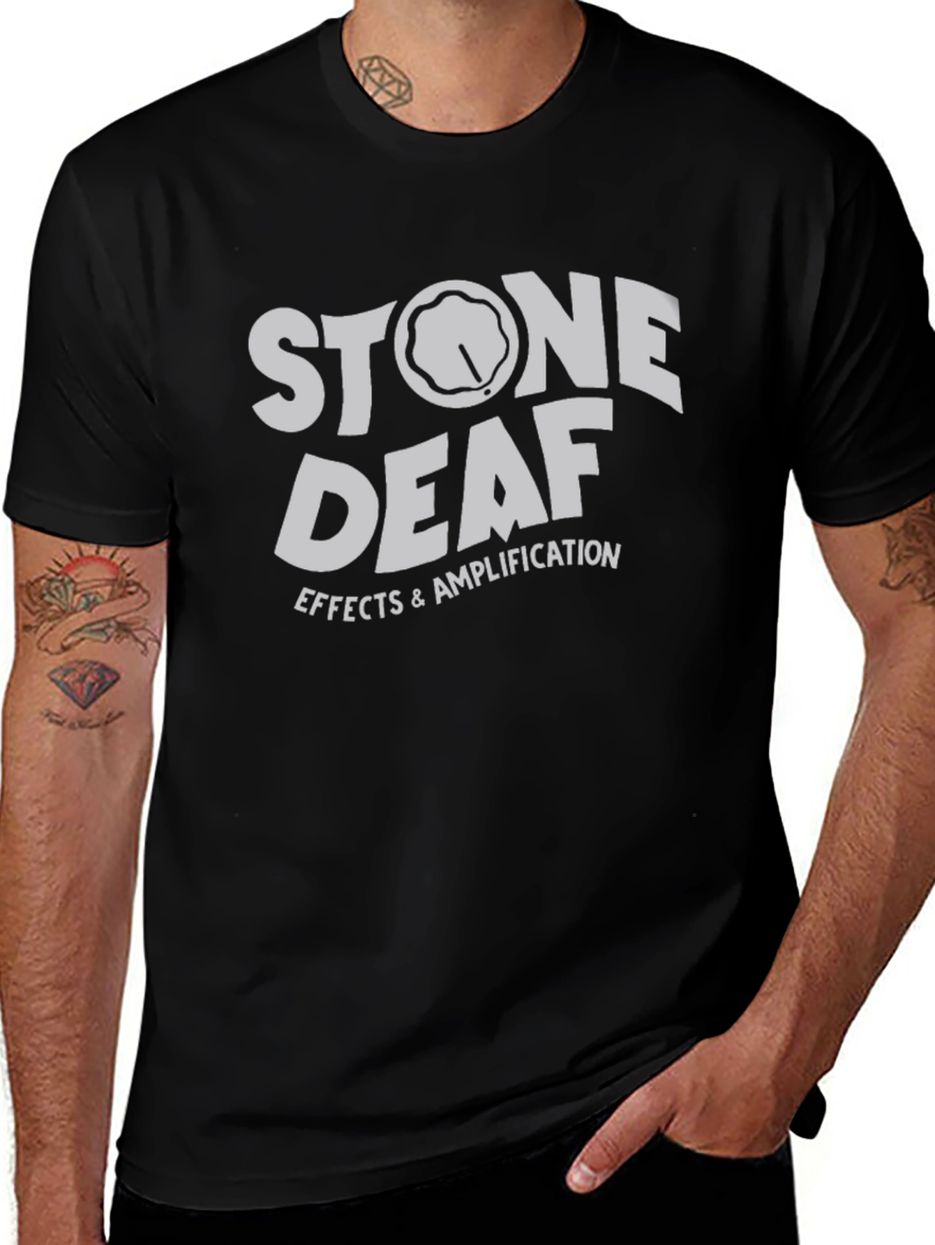 Stone Deaf Effects & Amplification Black T-Shirt