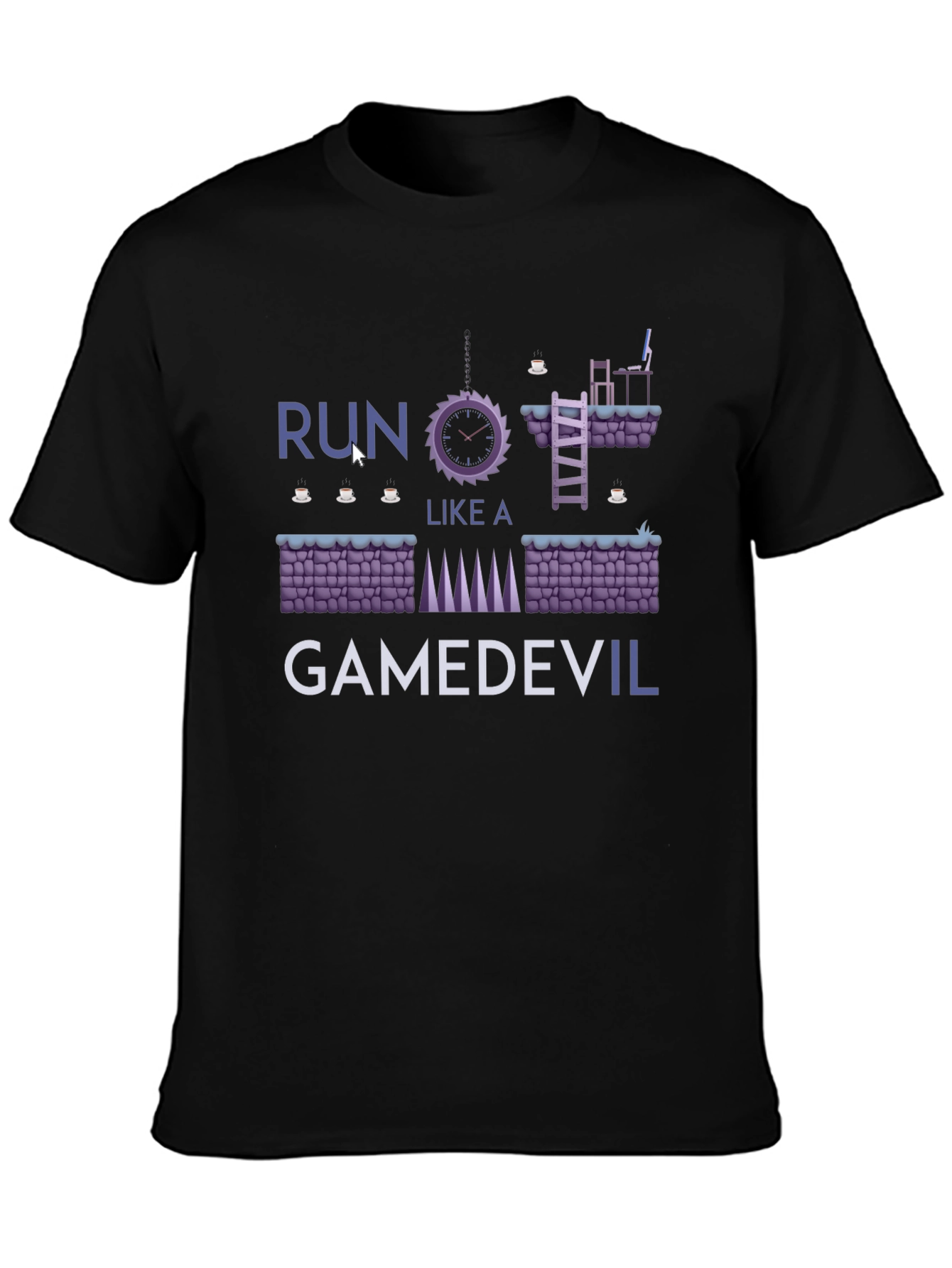 GameDev Tee: Run Like a GameDevil T-Shirt