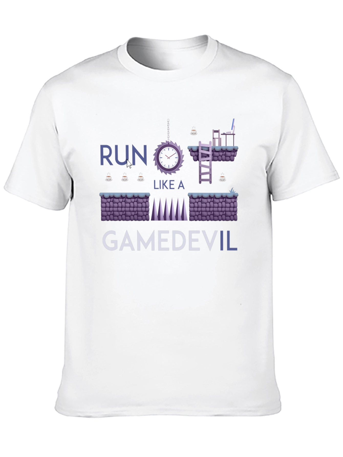 GameDev Tee: Run Like a GameDevil T-Shirt