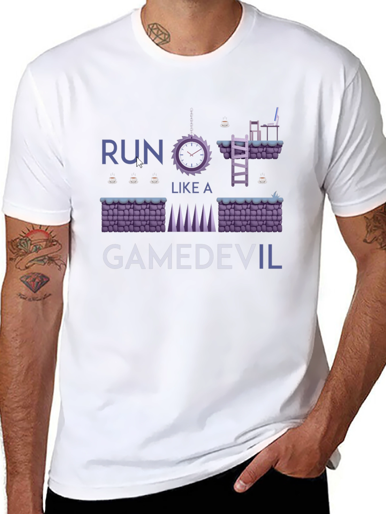 GameDev Tee: Run Like a GameDevil T-Shirt
