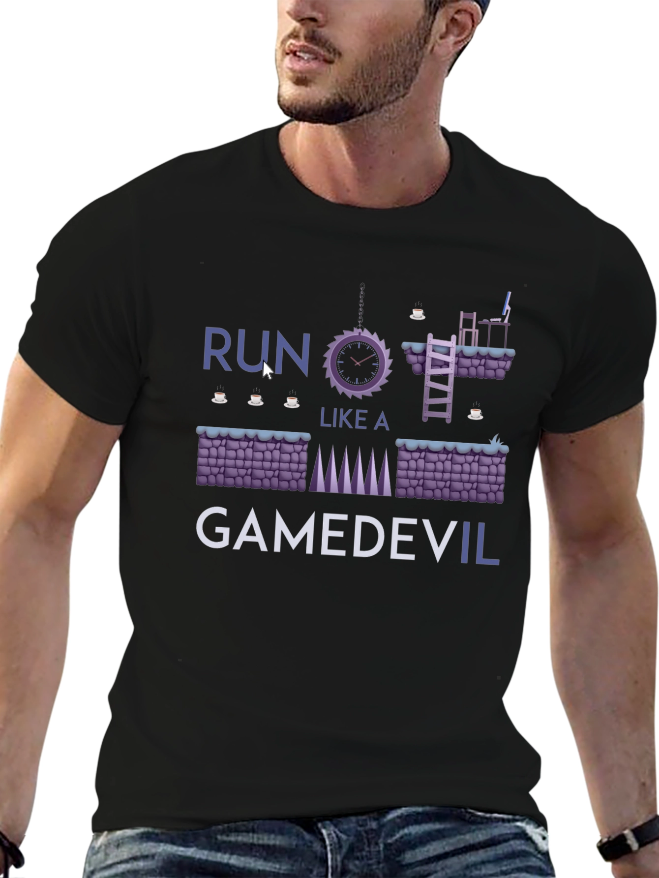 GameDev Tee: Run Like a GameDevil T-Shirt