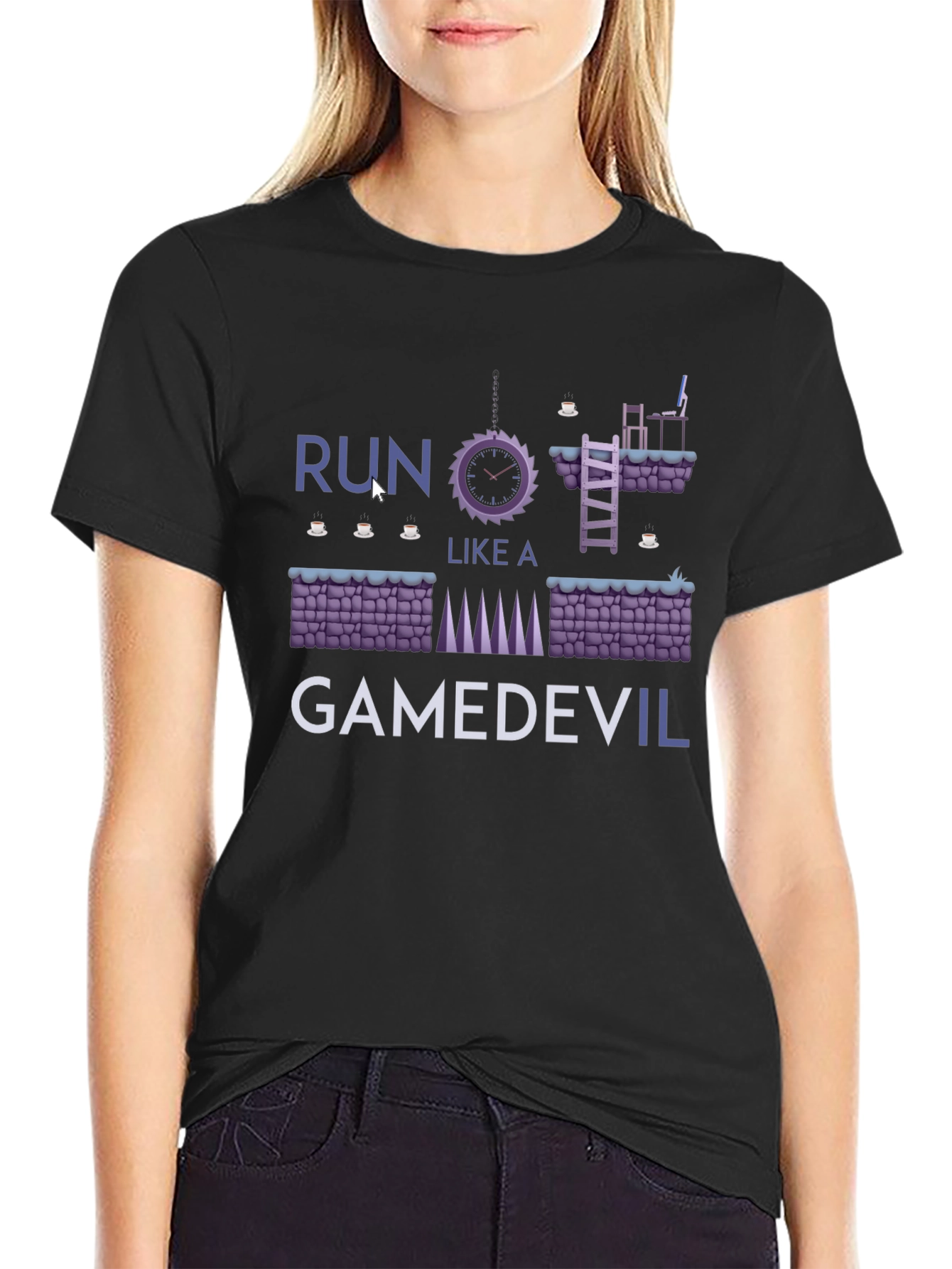 GameDev Tee: Run Like a GameDevil T-Shirt