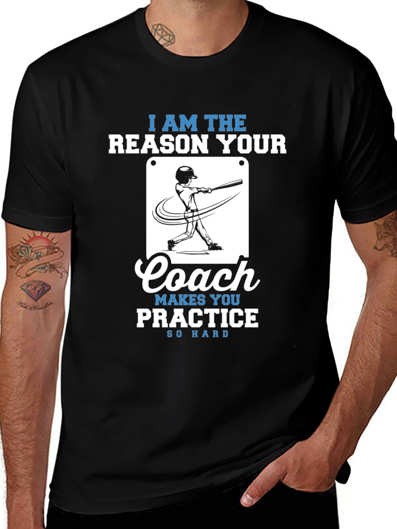 Baseball Coach T-Shirt - Practice So Hard