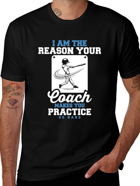 Baseball Coach T-Shirt - Practice So Hard