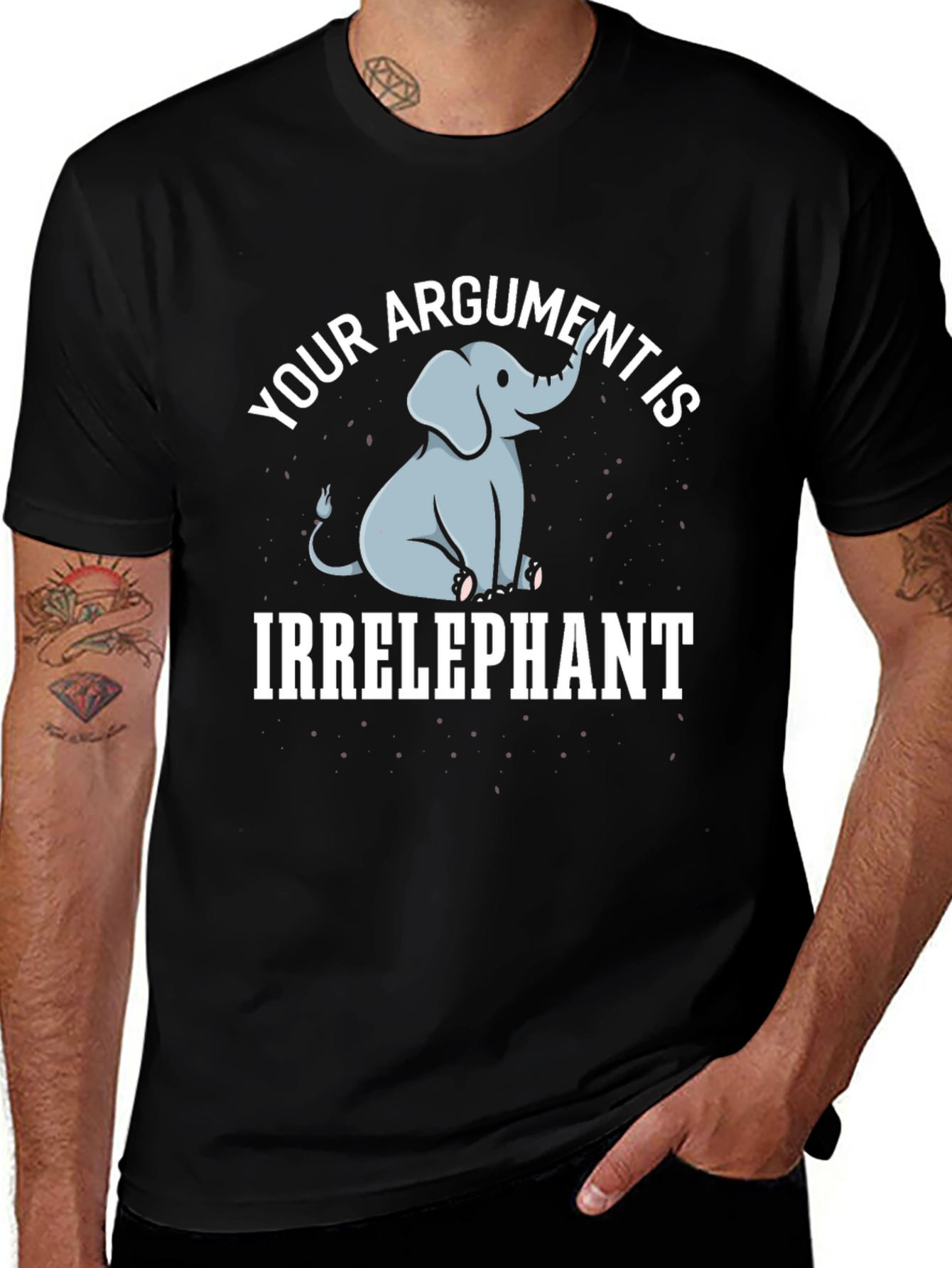 Irrelephant Graphic Tee - Funny Elephant Argument T-Shirt