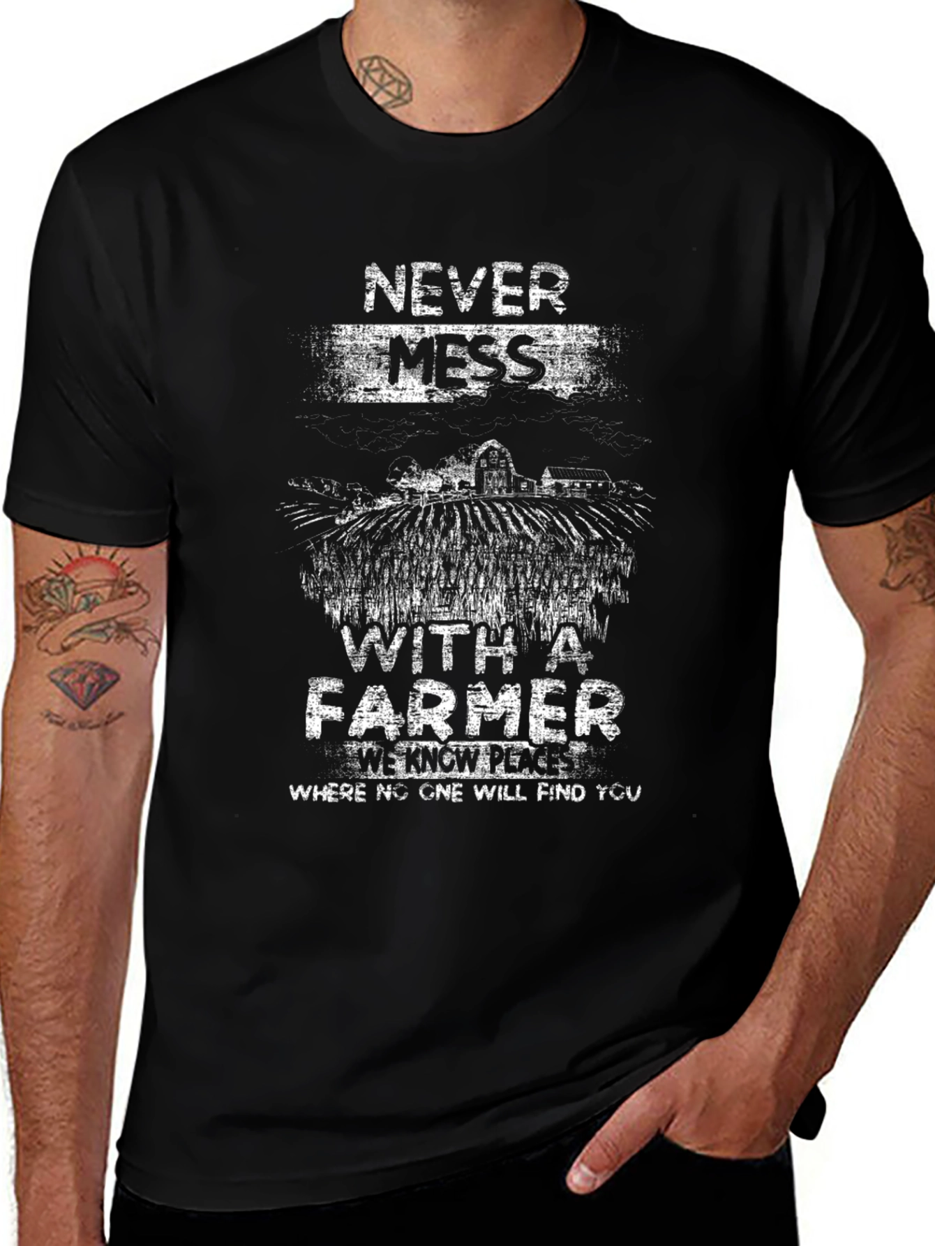 Never Mess with a Farmer T-Shirt