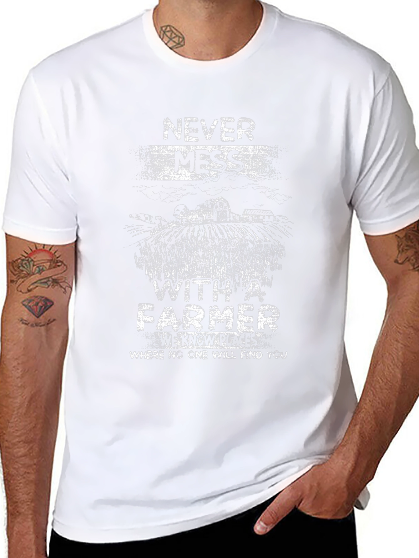 Never Mess with a Farmer T-Shirt
