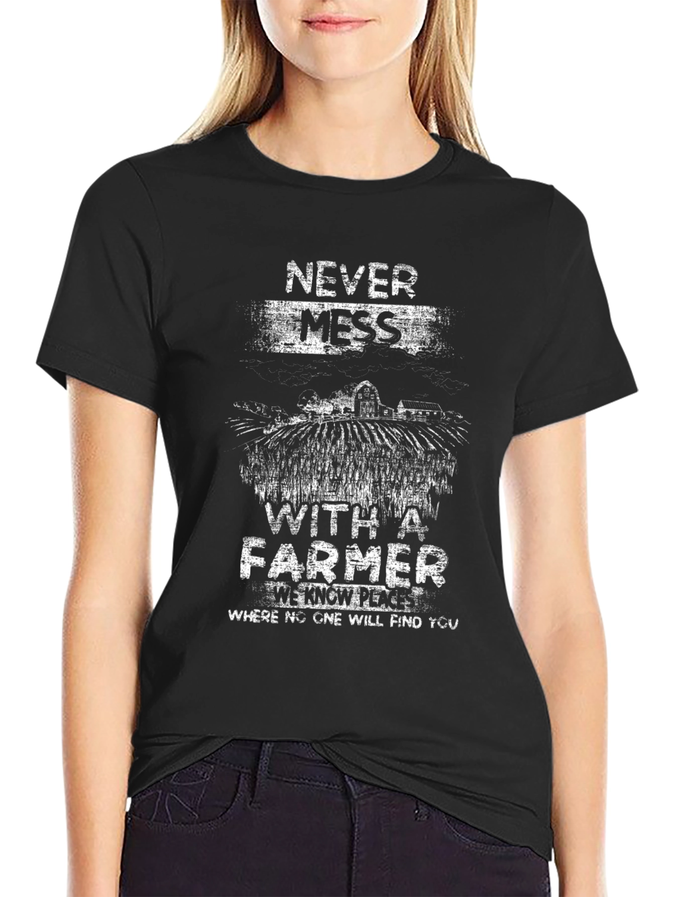 Never Mess with a Farmer T-Shirt