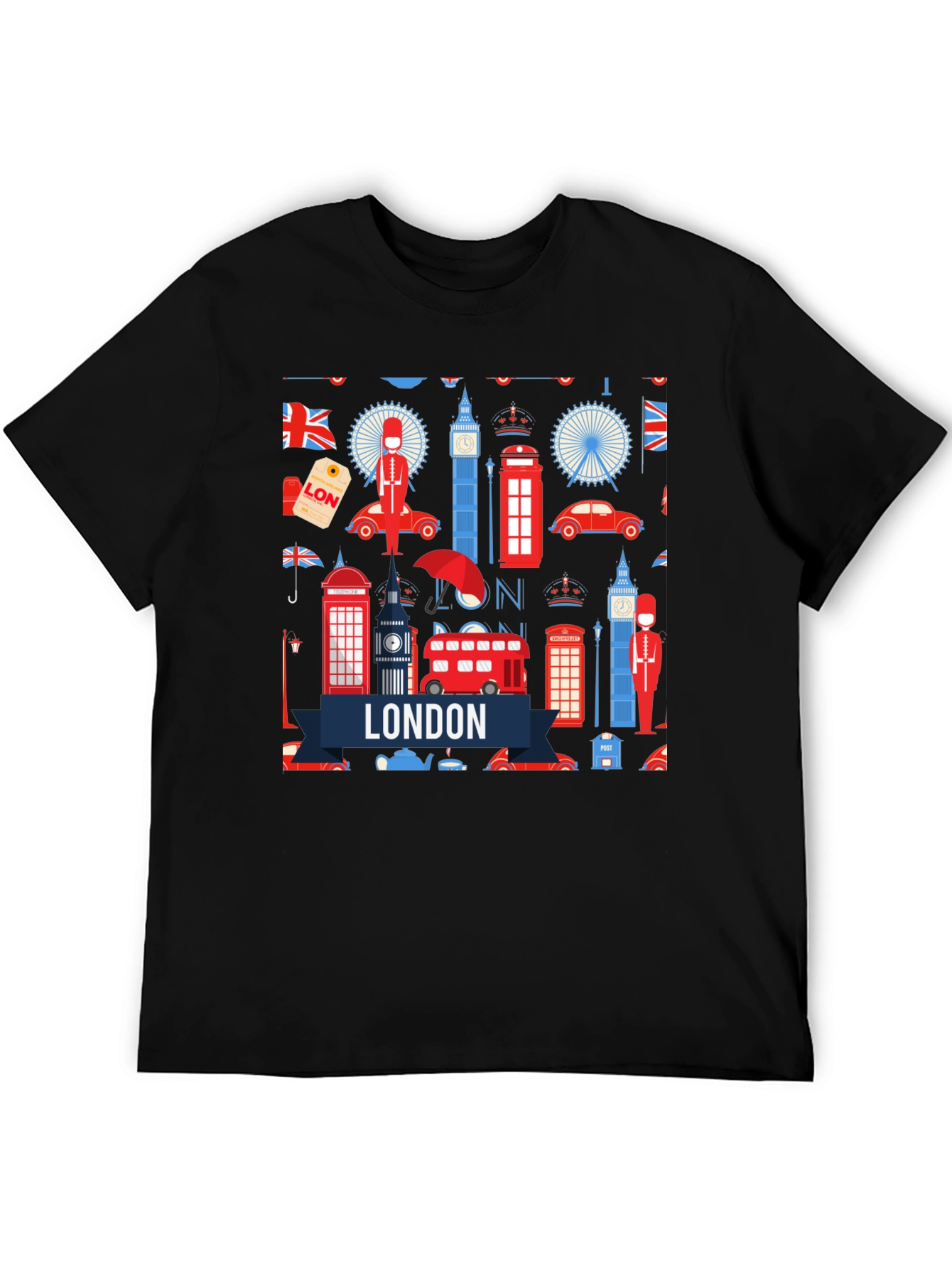 London Landmarks Graphic T-Shirt