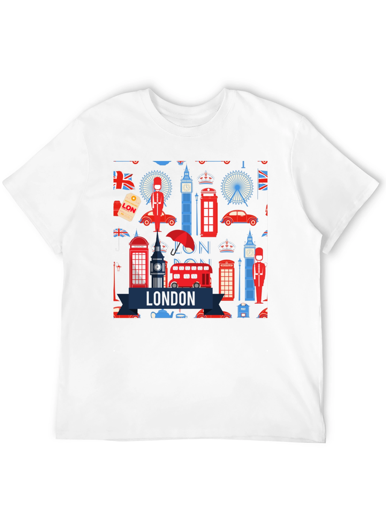 London Landmarks Graphic T-Shirt