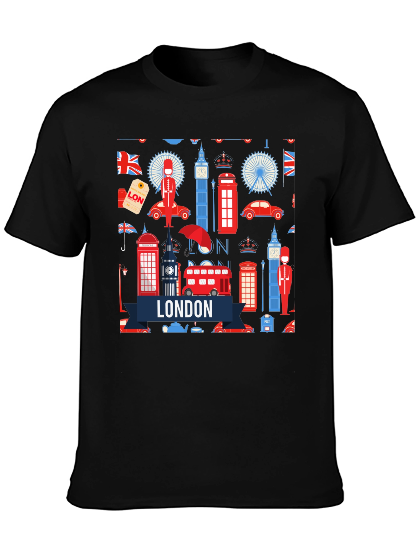London Landmarks Graphic T-Shirt