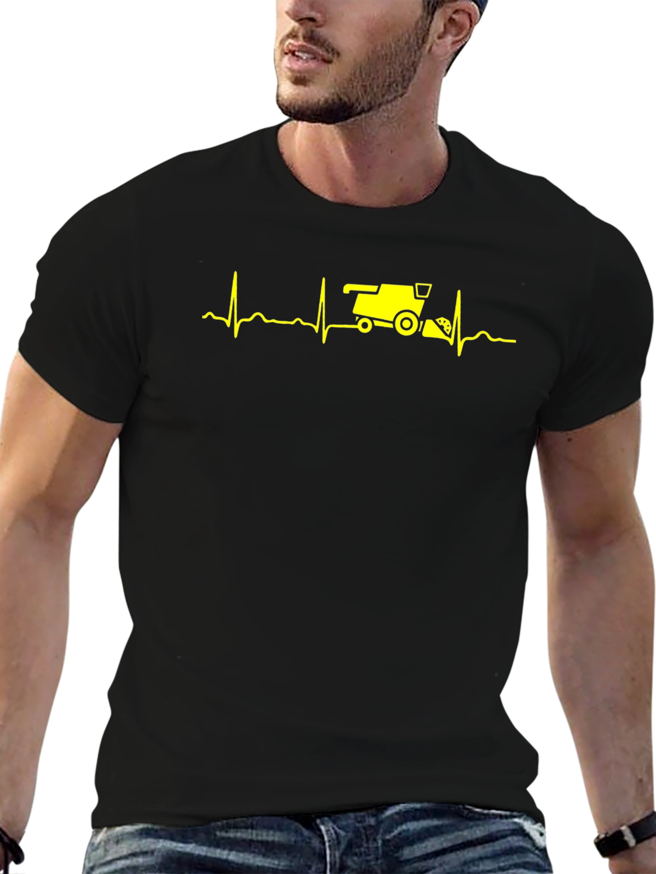 Farmer Heartbeat T-Shirt - Agriculture Love