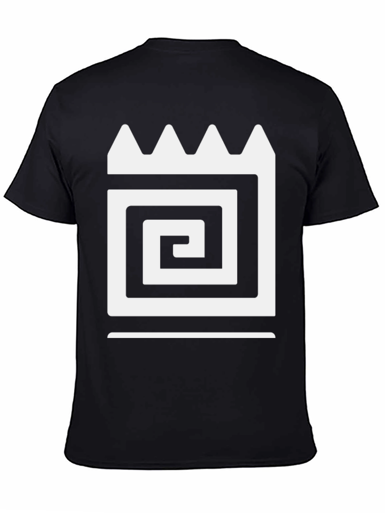 Black Graphic Tee with Adinkra Dwennimmen Symbol