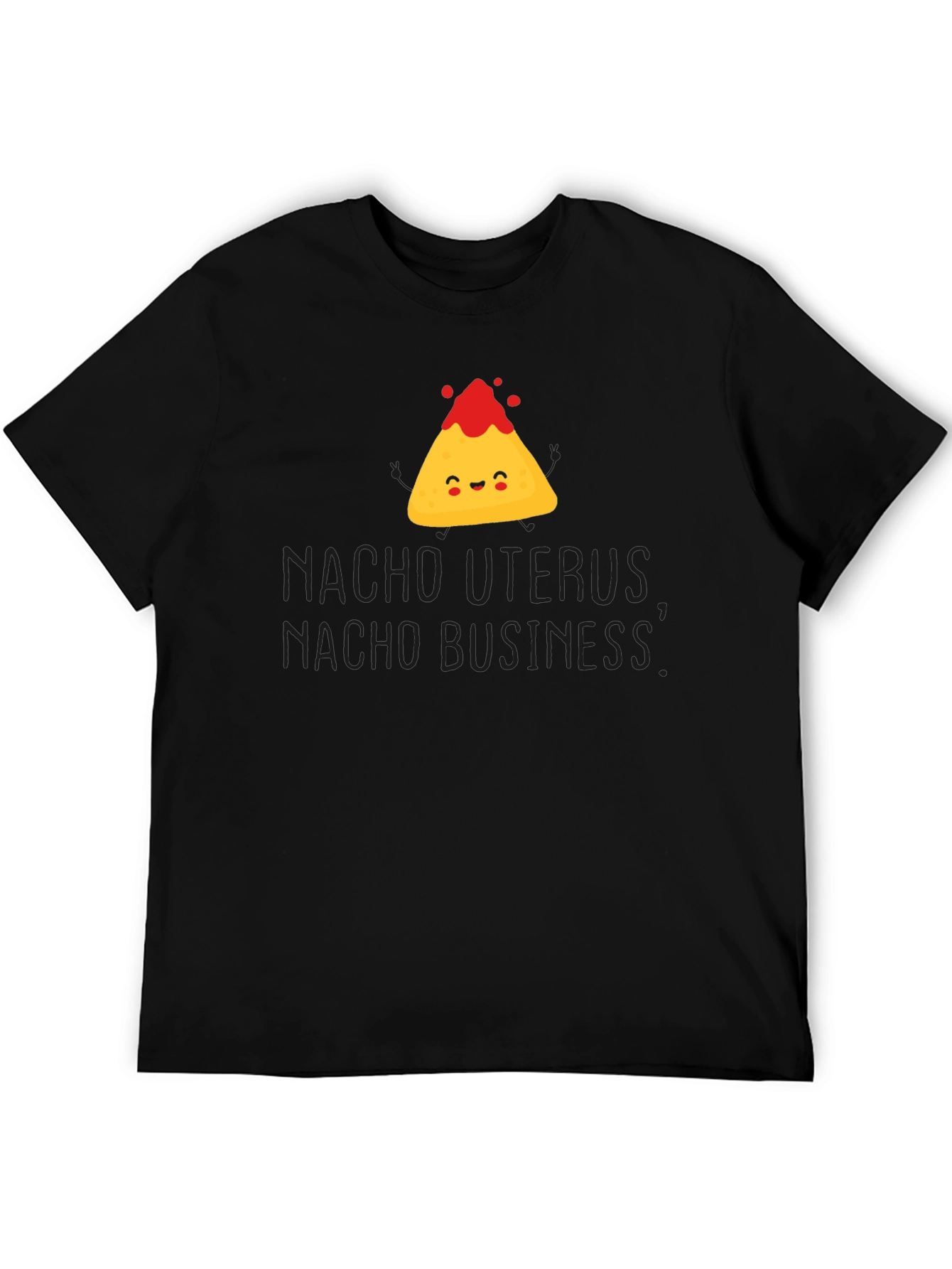 Nacho Uterus Graphic T-Shirt Funny Pun Tee