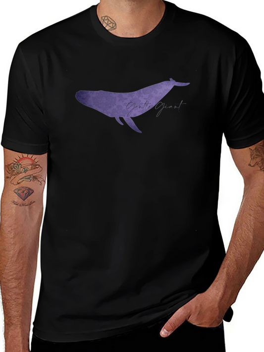 Gentle Giant Whale Graphic Black T-Shirt
