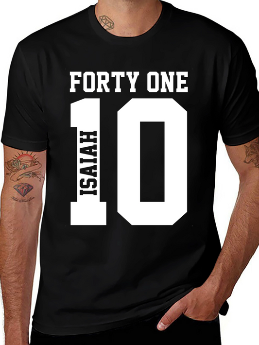 Forty One 10 Isaiah Black T-Shirt