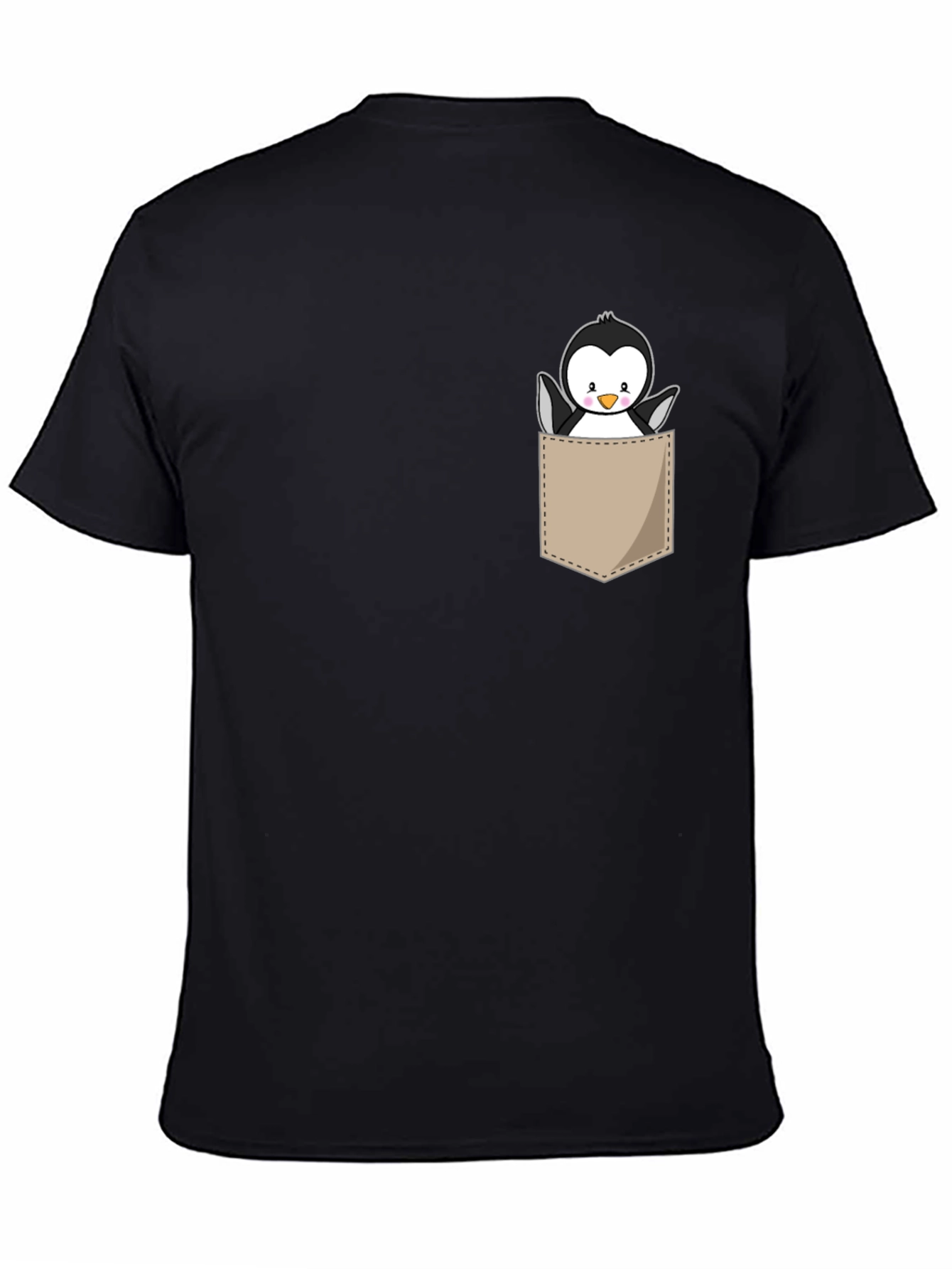 Cute Penguin Pocket Graphic Tee