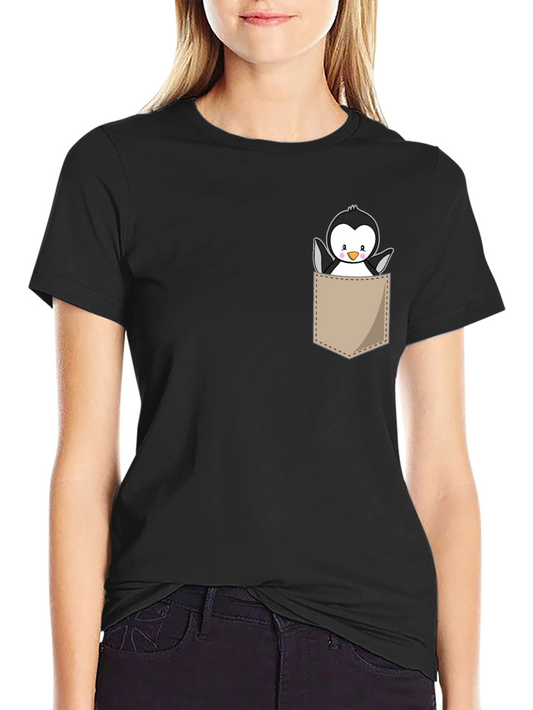 Cute Penguin Pocket Graphic Tee