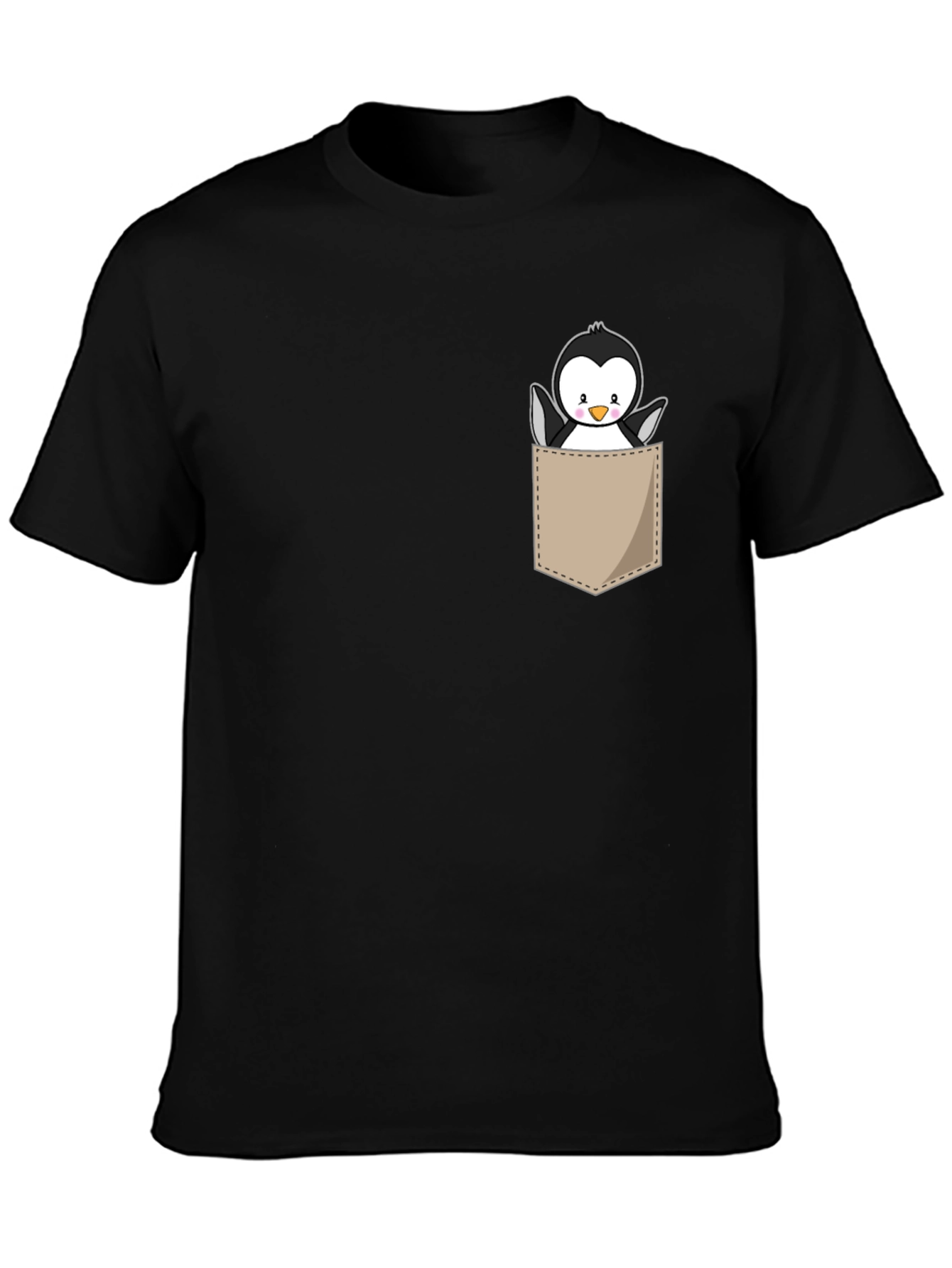 Cute Penguin Pocket Graphic Tee