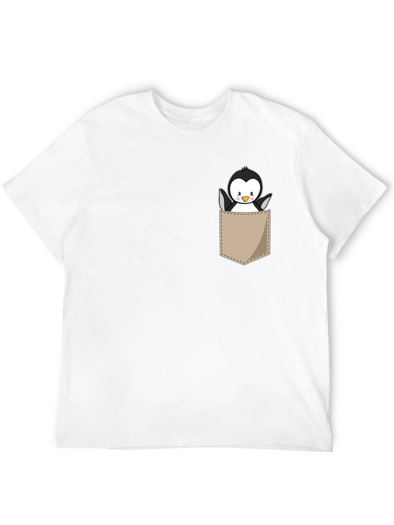 Cute Penguin Pocket Graphic Tee