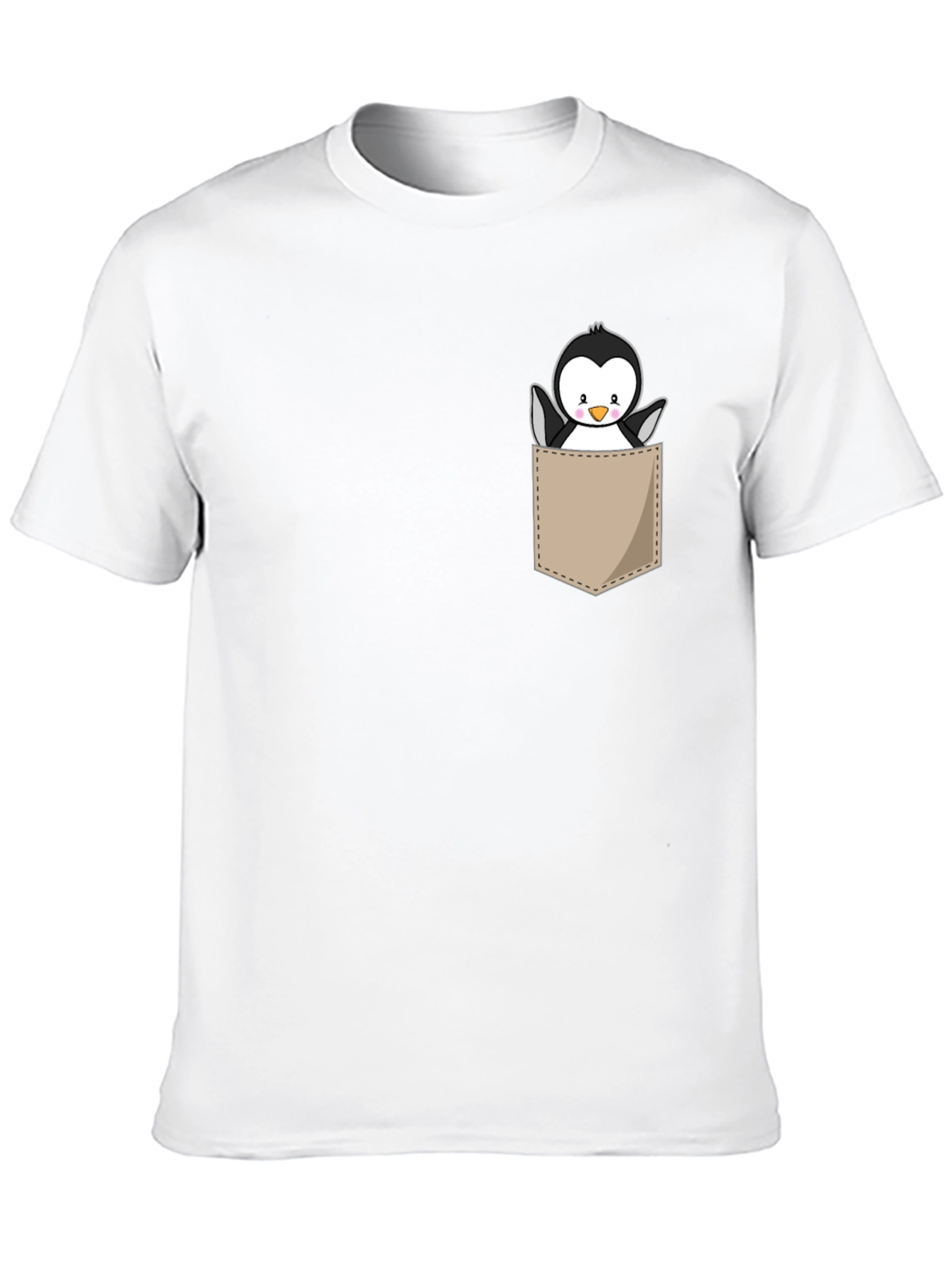Cute Penguin Pocket Graphic Tee