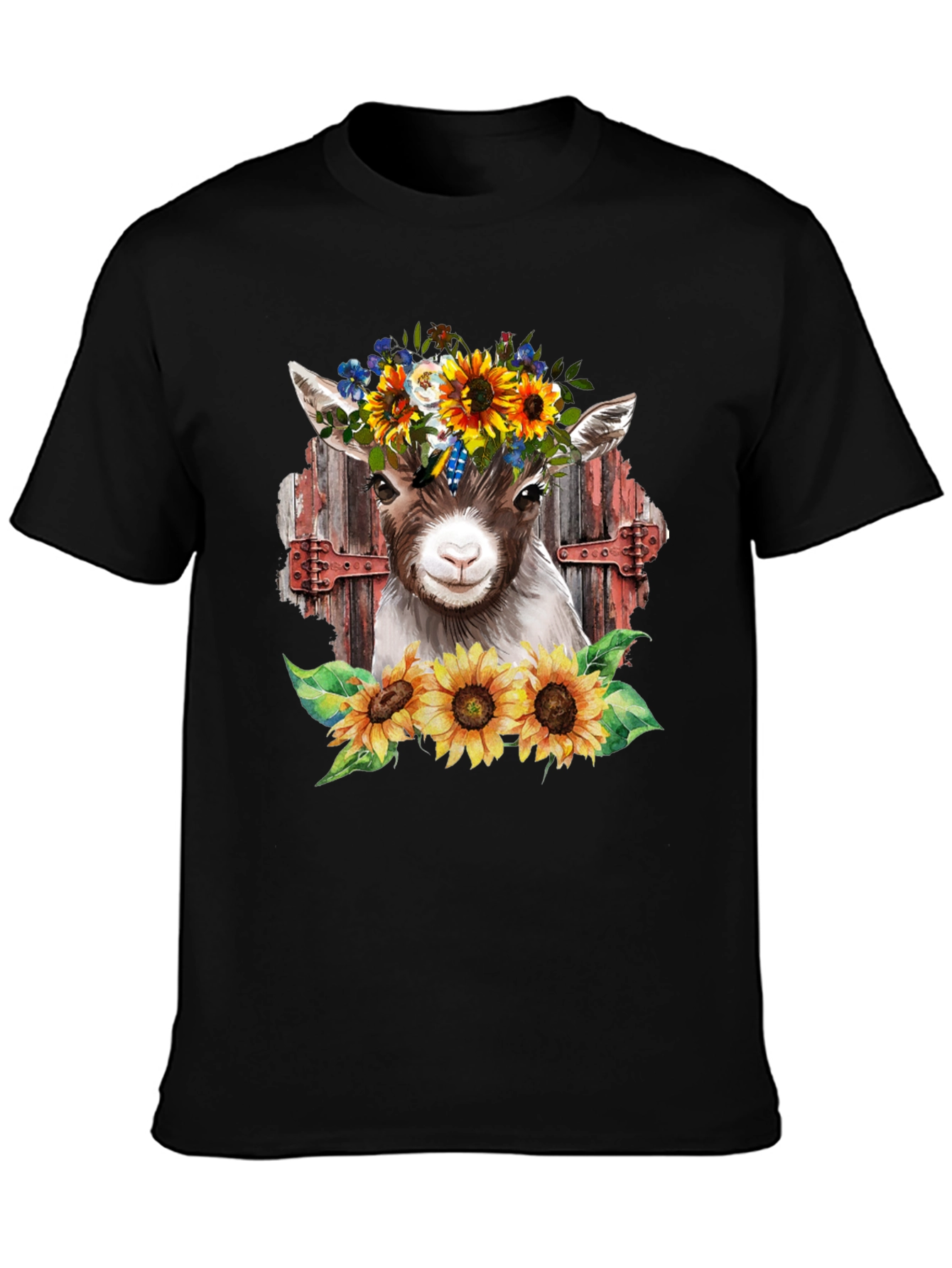Goat & Sunflower Graphic Tee