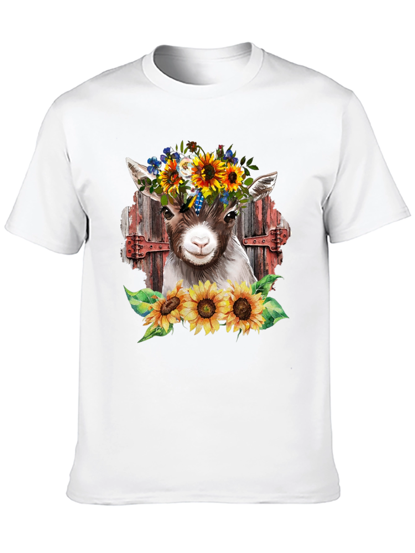 Goat & Sunflower Graphic Tee